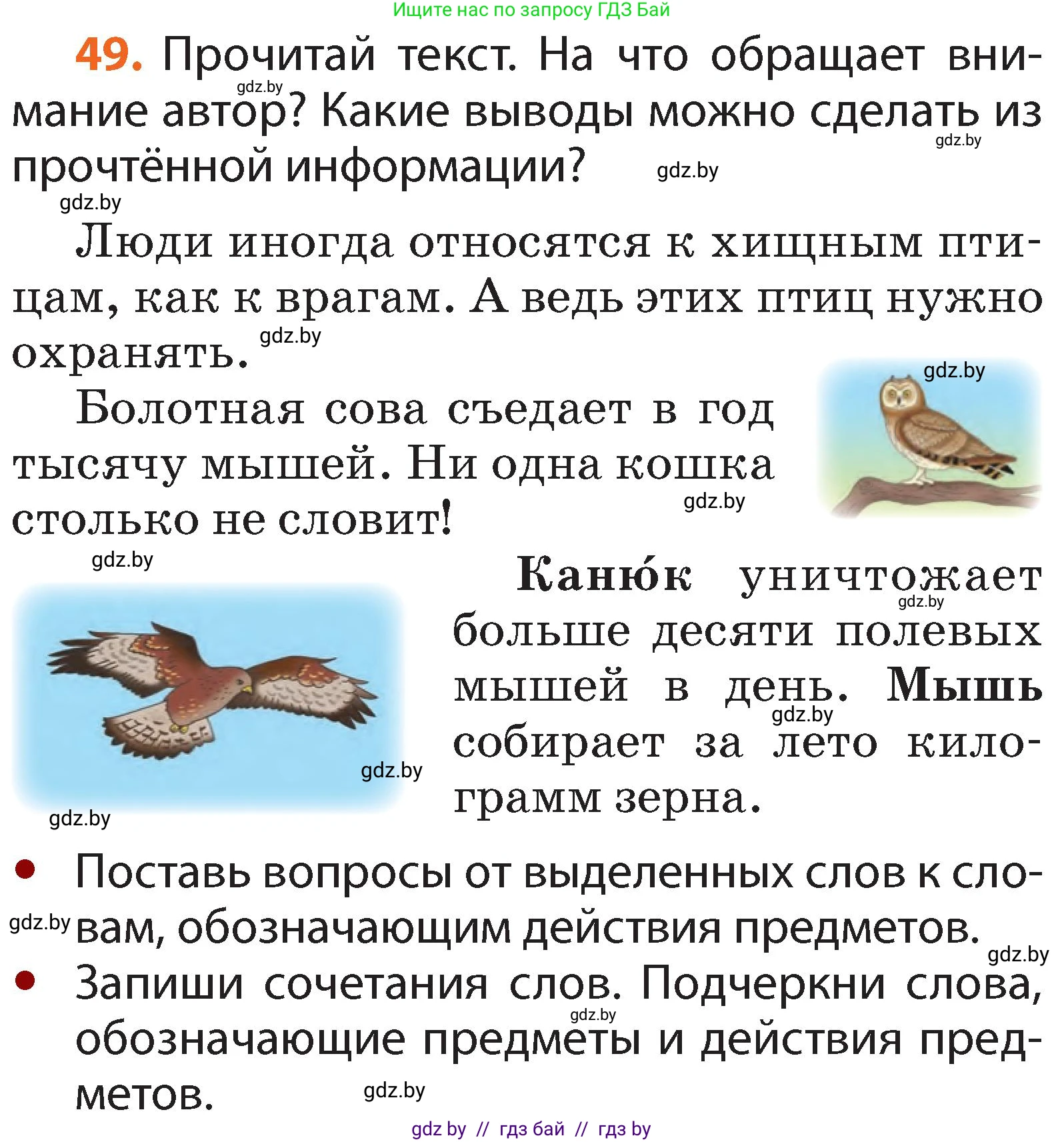 Русский язык, 2 класс Учебник, авторы: Гулецкая Елена Алексеевна, Федорович Галина Михайловна, издательство Национальный институт образования, Минск, 2022, коричневого цвета, Часть 2, страница 39, номер 49, Условие