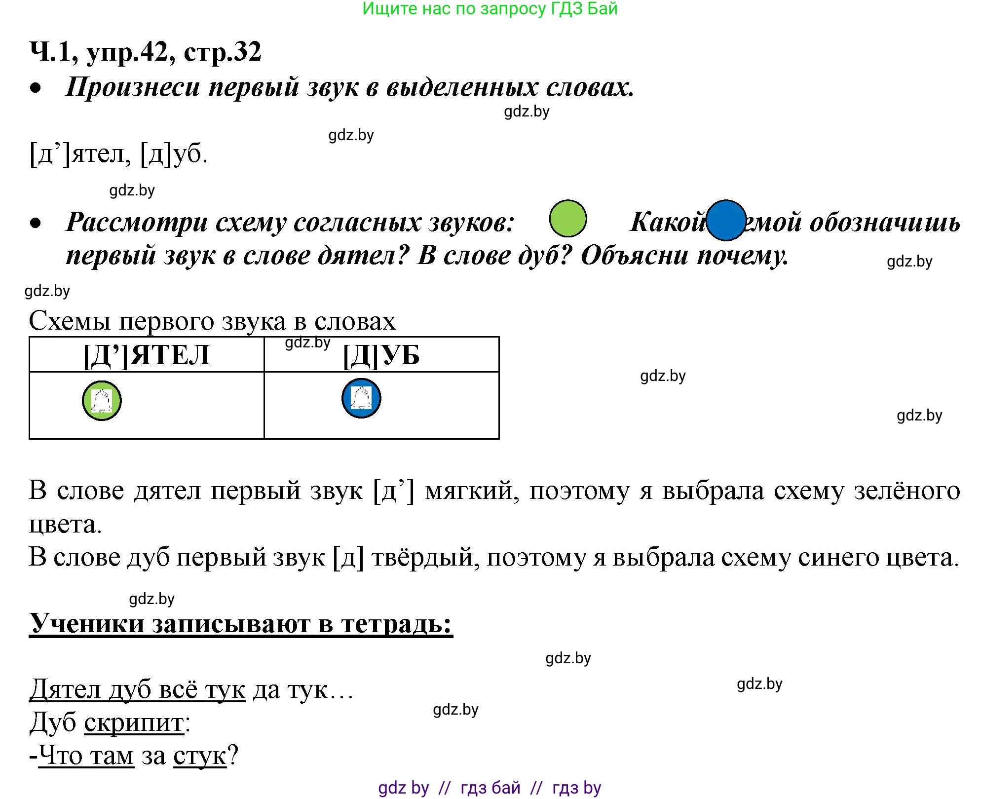 Русский язык, 2 класс Учебник, авторы: Гулецкая Елена Алексеевна, Федорович Галина Михайловна, издательство Национальный институт образования, Минск, 2022, коричневого цвета, Часть 1, страница 32, номер 42, Решение