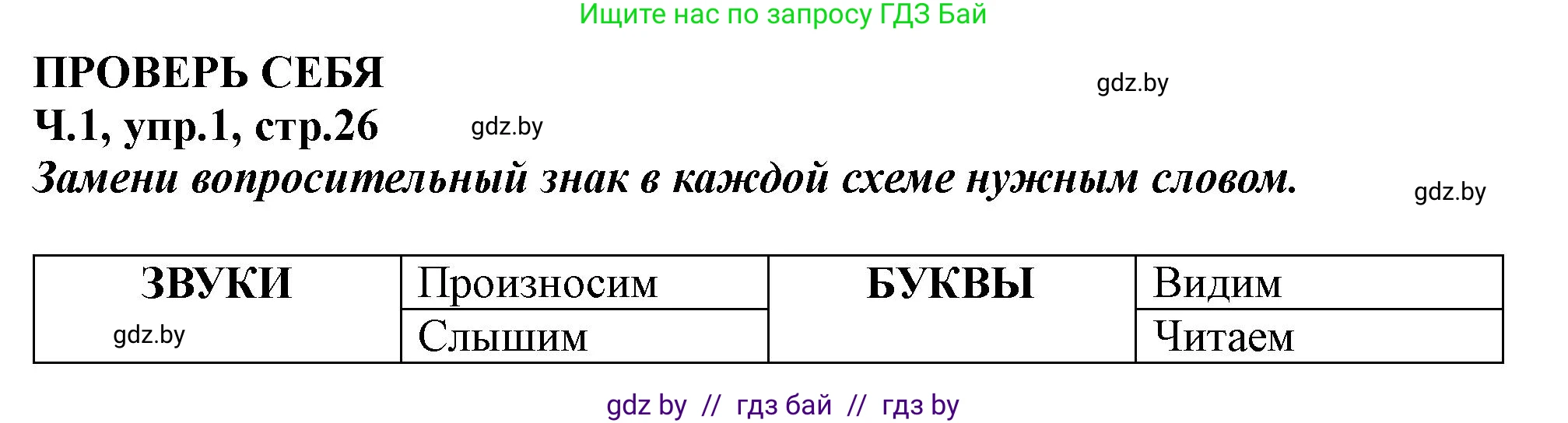 Русский язык, 2 класс Учебник, авторы: Гулецкая Елена Алексеевна, Федорович Галина Михайловна, издательство Национальный институт образования, Минск, 2022, коричневого цвета, Часть 1, страница 26, номер 1, Решение