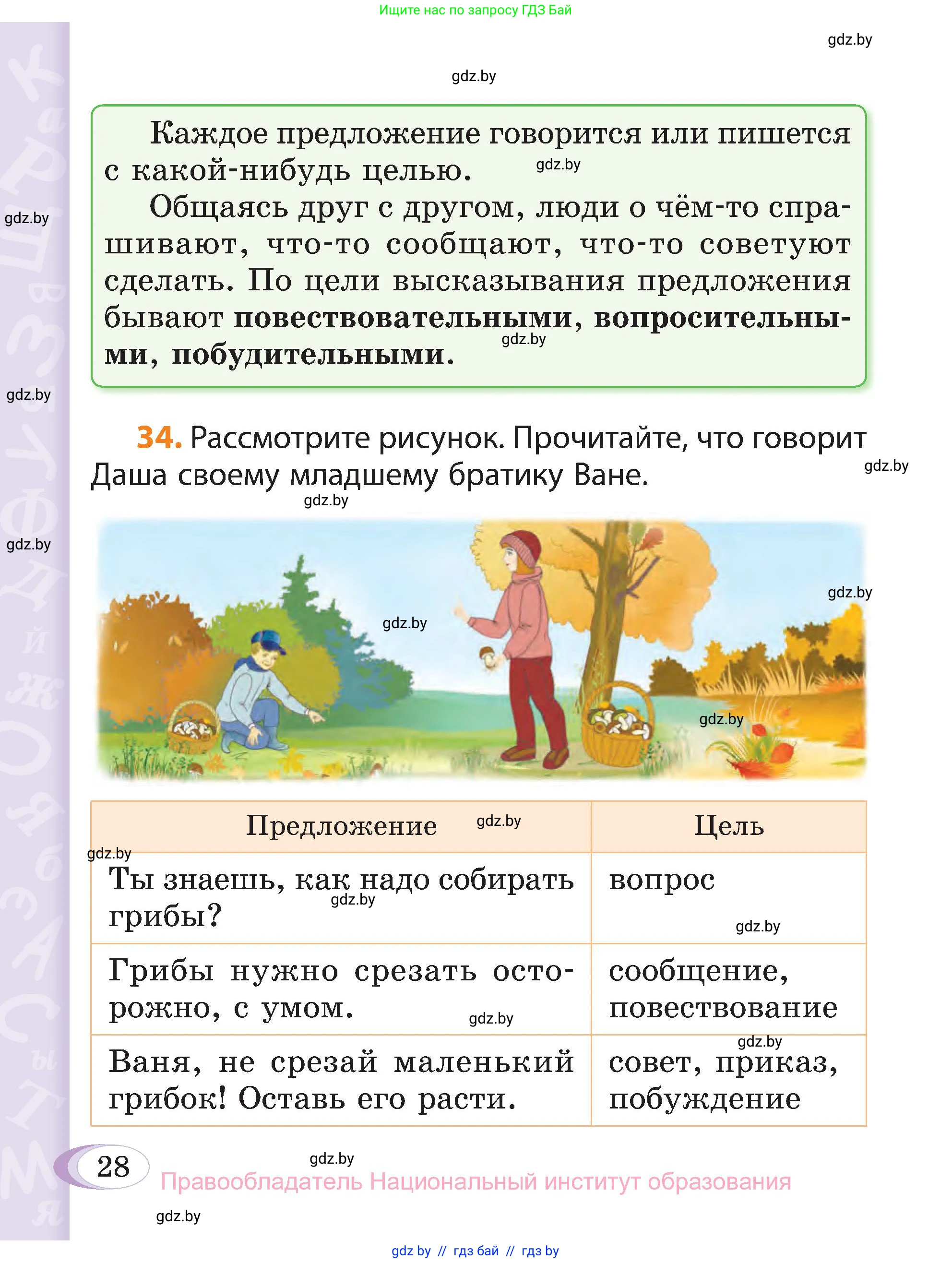 Русский язык, 3 класс Учебник, авторы: Антипова Маргарита Борисовна, Верниковская Алла Викторовна, Грабчикова Елена Самарьевна, издательство Национальный институт образования, Минск, 2023, Часть 1, страница 24, номер 28, Условие