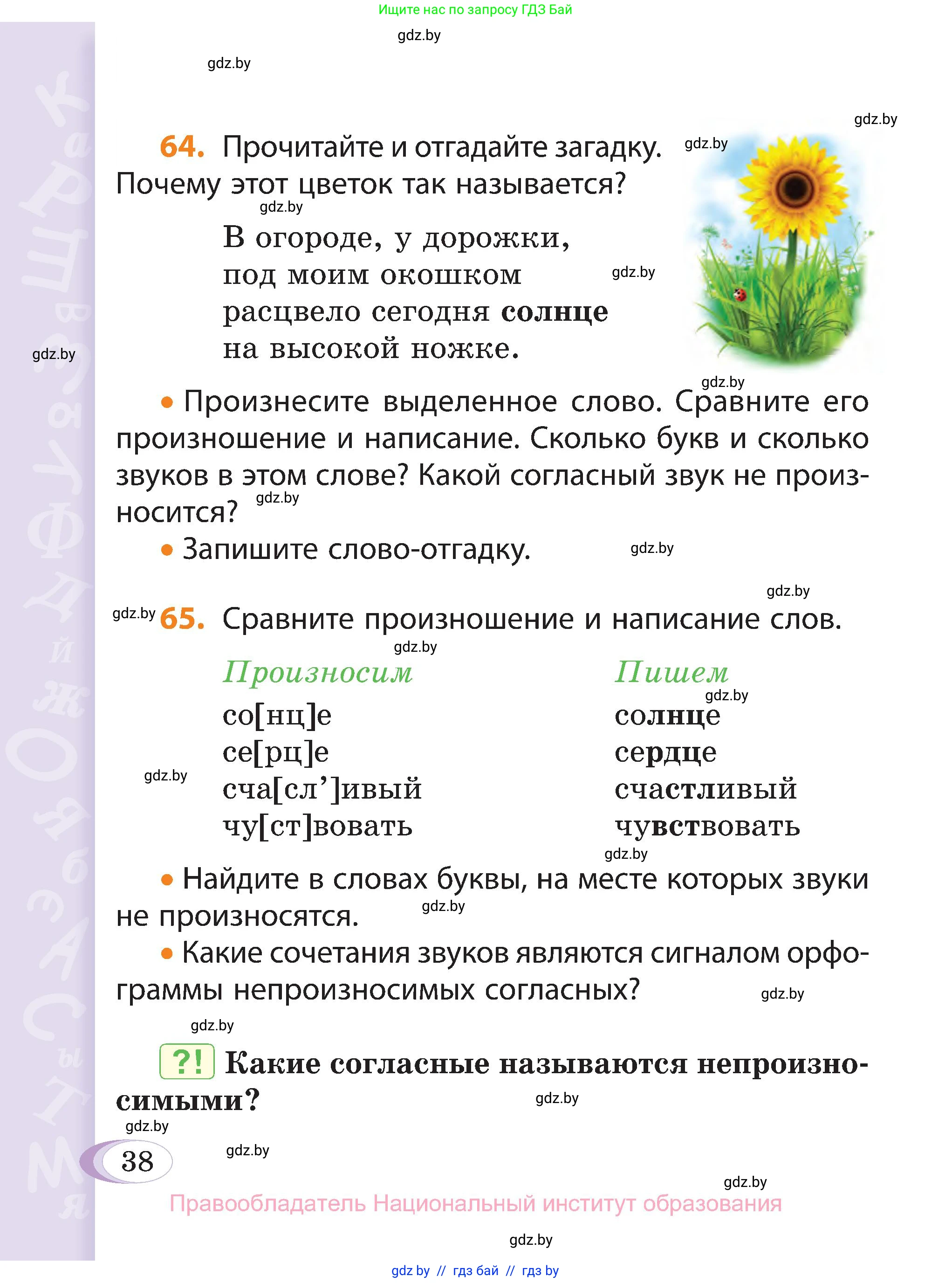 Русский язык, 3 класс Учебник, авторы: Антипова Маргарита Борисовна, Верниковская Алла Викторовна, Грабчикова Елена Самарьевна, издательство Национальный институт образования, Минск, 2023, Часть 2, страница 22, номер 38, Условие