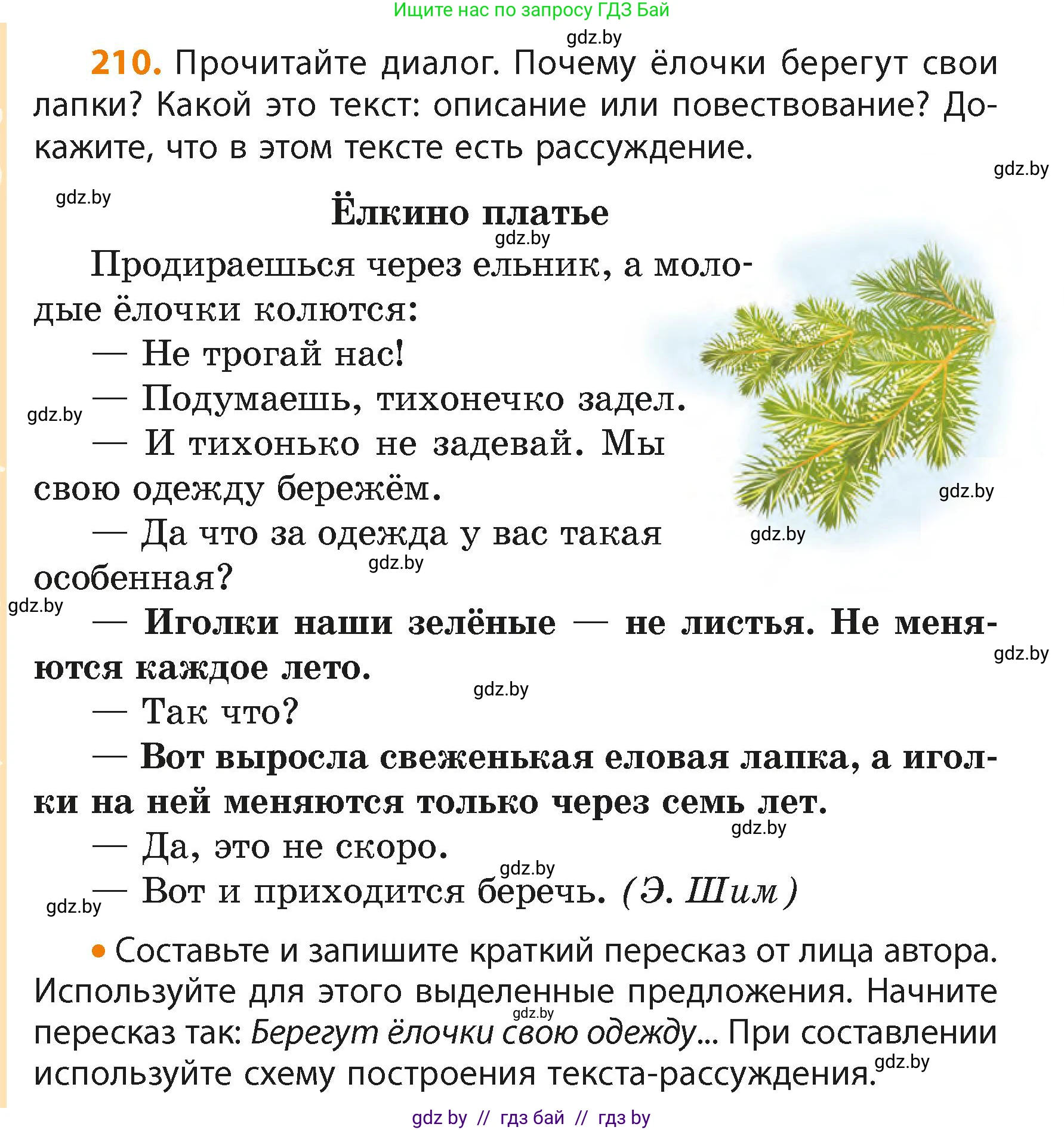 Русский язык, 4 класс Учебник, авторы: Антипова Маргарита Борисовна, Верниковская Алла Викторовна, Грабчикова Елена Самарьевна, издательство Академия образования, Минск, 2024, оранжевого цвета, Часть 2, страница 128, номер 210, Условие