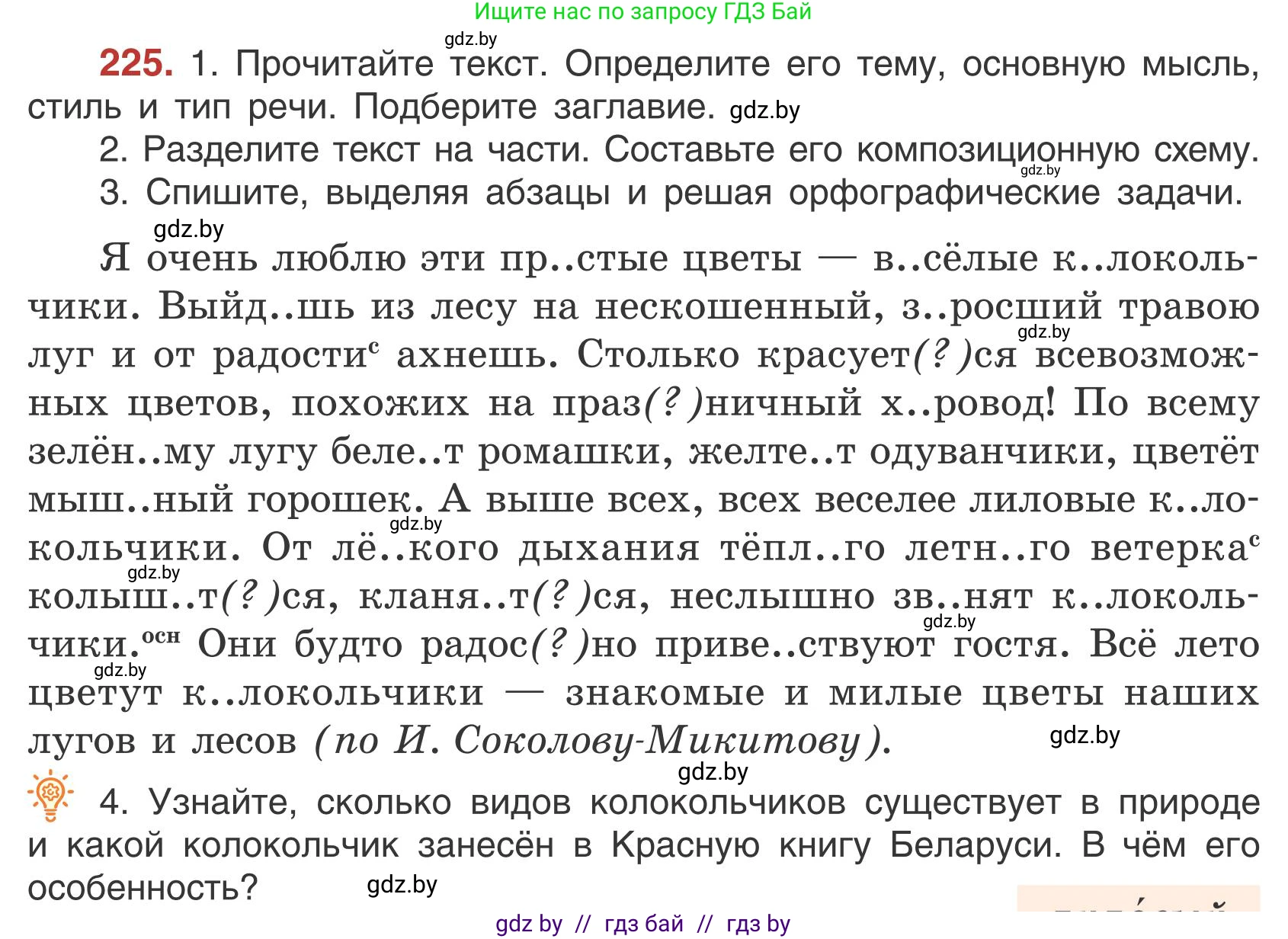 Русский язык, 5 класс Учебник, авторы: Мурина Лариса Александровна, Игнатович Татьяна Владимировна, Жадейко Жанна Фёдоровна, издательство Академия образования, Минск, 2025, голубого цвета, Часть 1, страница 132, номер 225, Условие