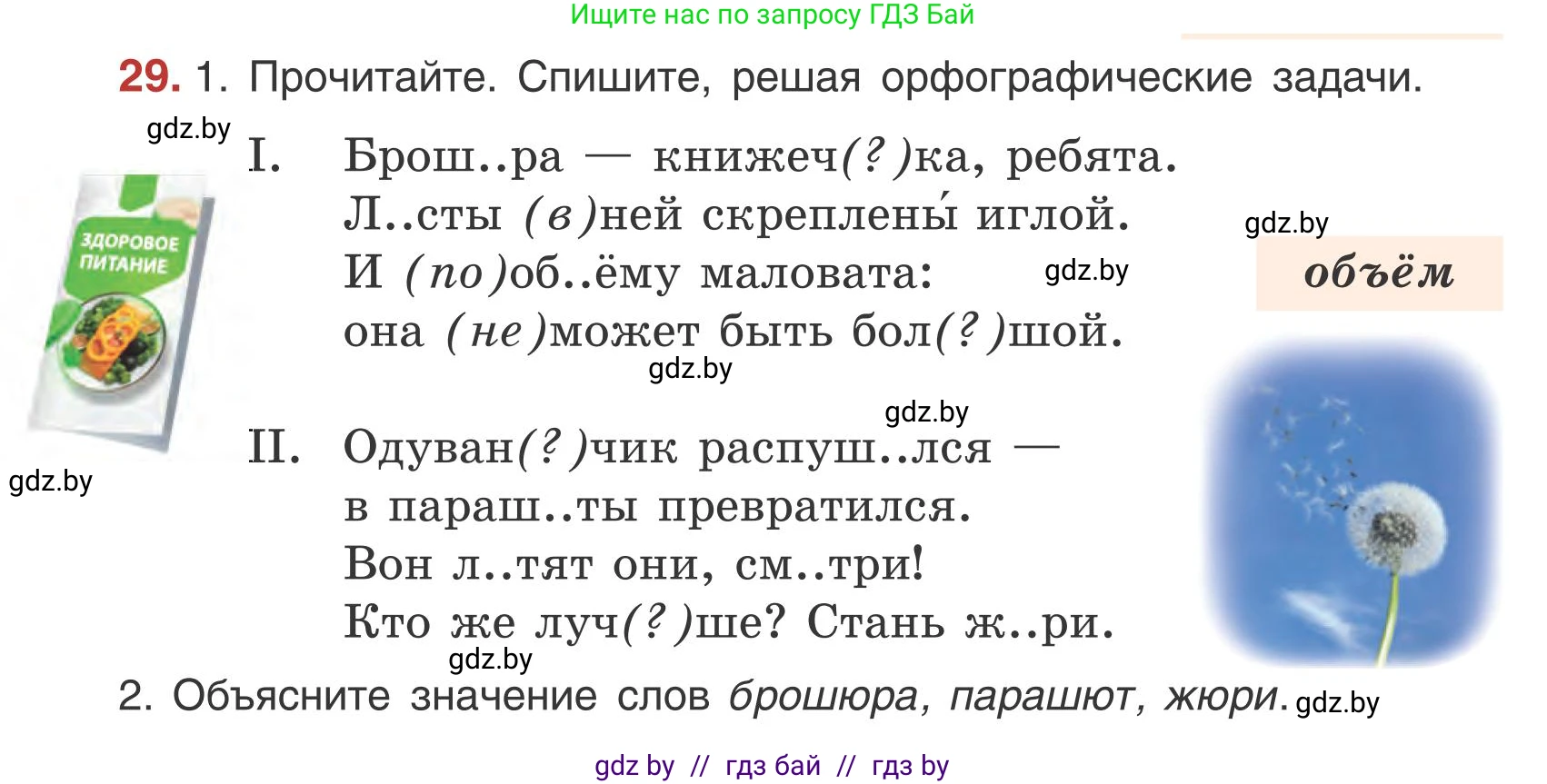 Русский язык, 5 класс Учебник, авторы: Мурина Лариса Александровна, Игнатович Татьяна Владимировна, Жадейко Жанна Фёдоровна, издательство Академия образования, Минск, 2025, голубого цвета, Часть 1, страница 22, номер 29, Условие