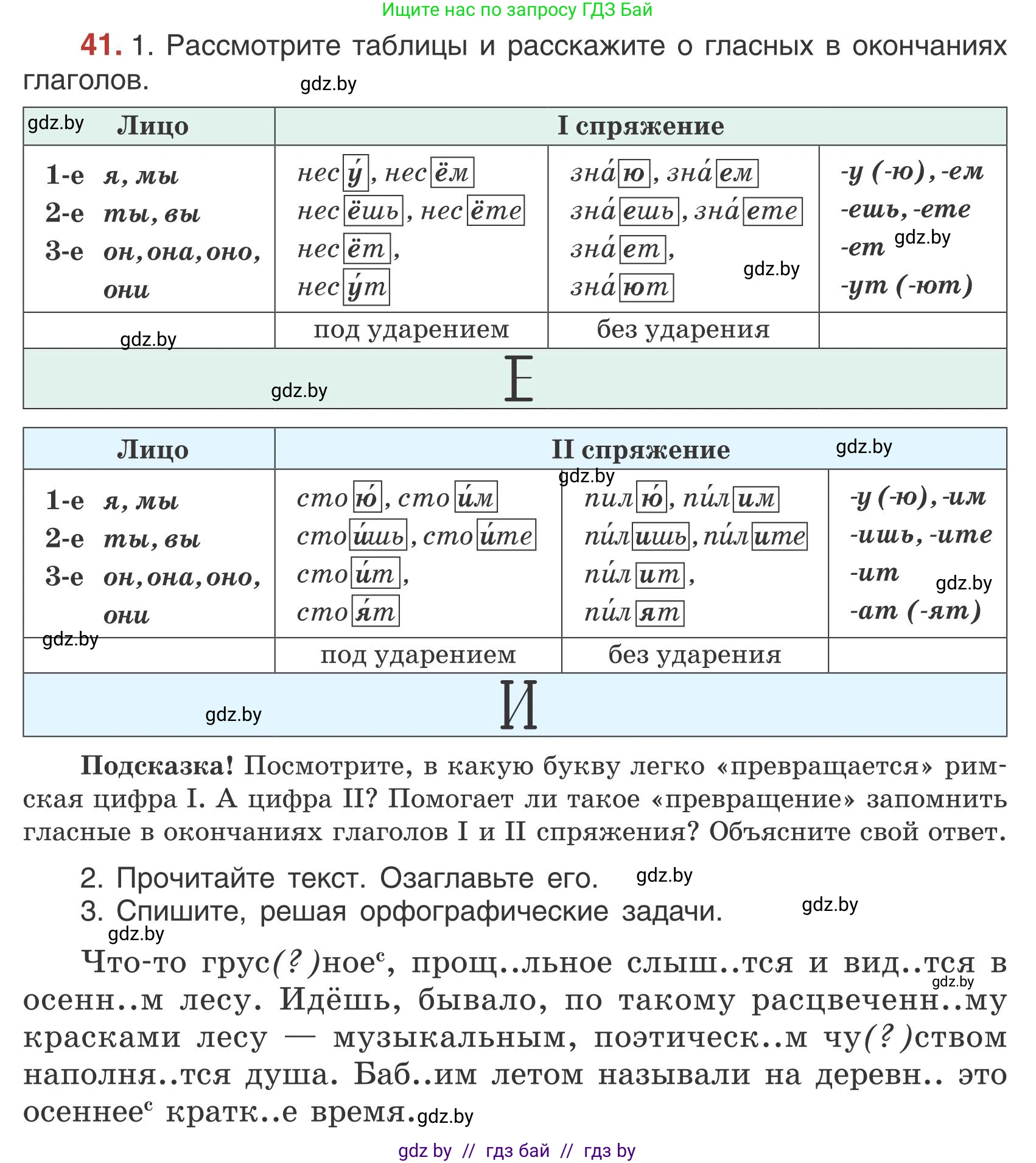 Русский язык, 5 класс Учебник, авторы: Мурина Лариса Александровна, Игнатович Татьяна Владимировна, Жадейко Жанна Фёдоровна, издательство Академия образования, Минск, 2025, голубого цвета, Часть 1, страница 29, номер 41, Условие