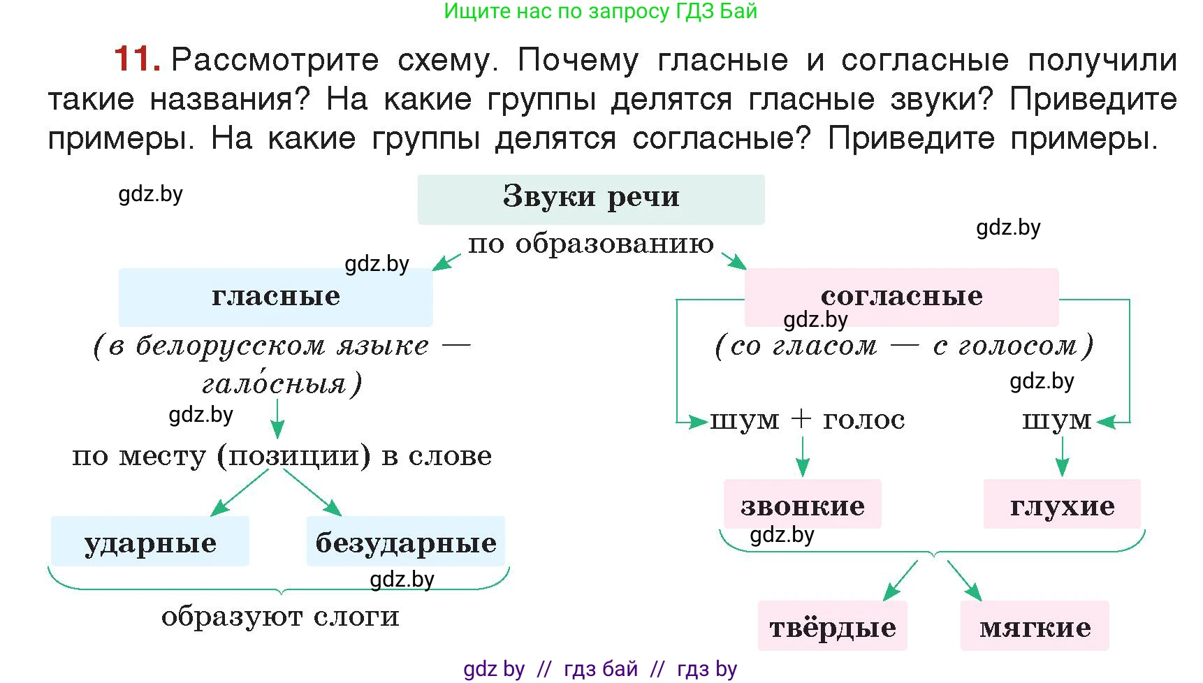 Русский язык, 5 класс Учебник, авторы: Мурина Лариса Александровна, Игнатович Татьяна Владимировна, Жадейко Жанна Фёдоровна, издательство Академия образования, Минск, 2025, голубого цвета, Часть 2, страница 10, номер 11, Условие