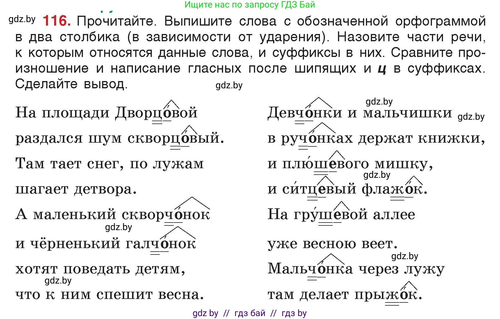 Русский язык, 5 класс Учебник, авторы: Мурина Лариса Александровна, Игнатович Татьяна Владимировна, Жадейко Жанна Фёдоровна, издательство Академия образования, Минск, 2025, голубого цвета, Часть 2, страница 62, номер 116, Условие