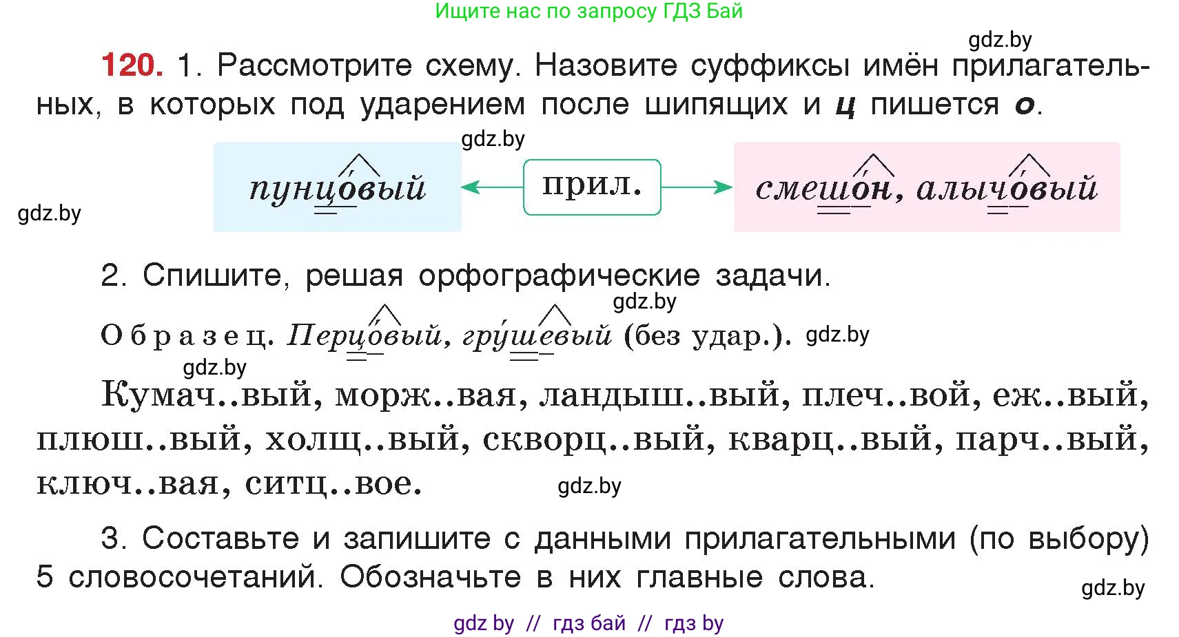 Русский язык, 5 класс Учебник, авторы: Мурина Лариса Александровна, Игнатович Татьяна Владимировна, Жадейко Жанна Фёдоровна, издательство Академия образования, Минск, 2025, голубого цвета, Часть 2, страница 64, номер 120, Условие