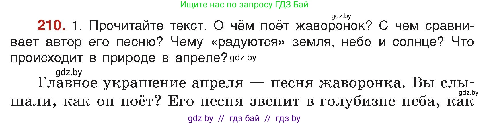 Русский язык, 5 класс Учебник, авторы: Мурина Лариса Александровна, Игнатович Татьяна Владимировна, Жадейко Жанна Фёдоровна, издательство Академия образования, Минск, 2025, голубого цвета, Часть 2, страница 104, номер 210, Условие