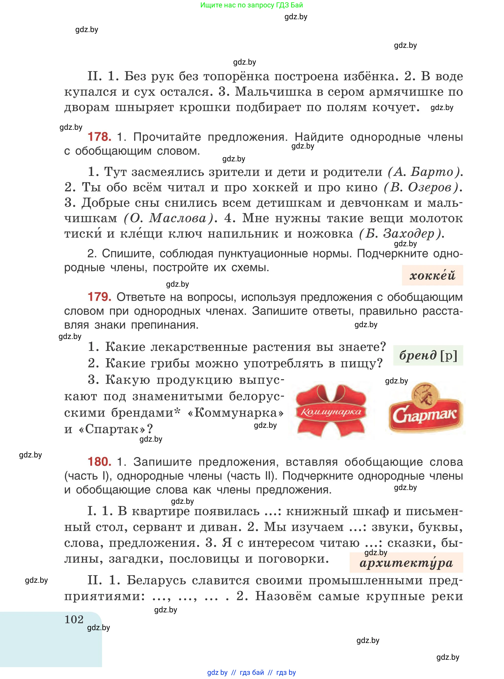 Русский язык, 5 класс Учебник, авторы: Мурина Лариса Александровна, Игнатович Татьяна Владимировна, Жадейко Жанна Фёдоровна, издательство Академия образования, Минск, 2025, голубого цвета, Часть 1, страница 102