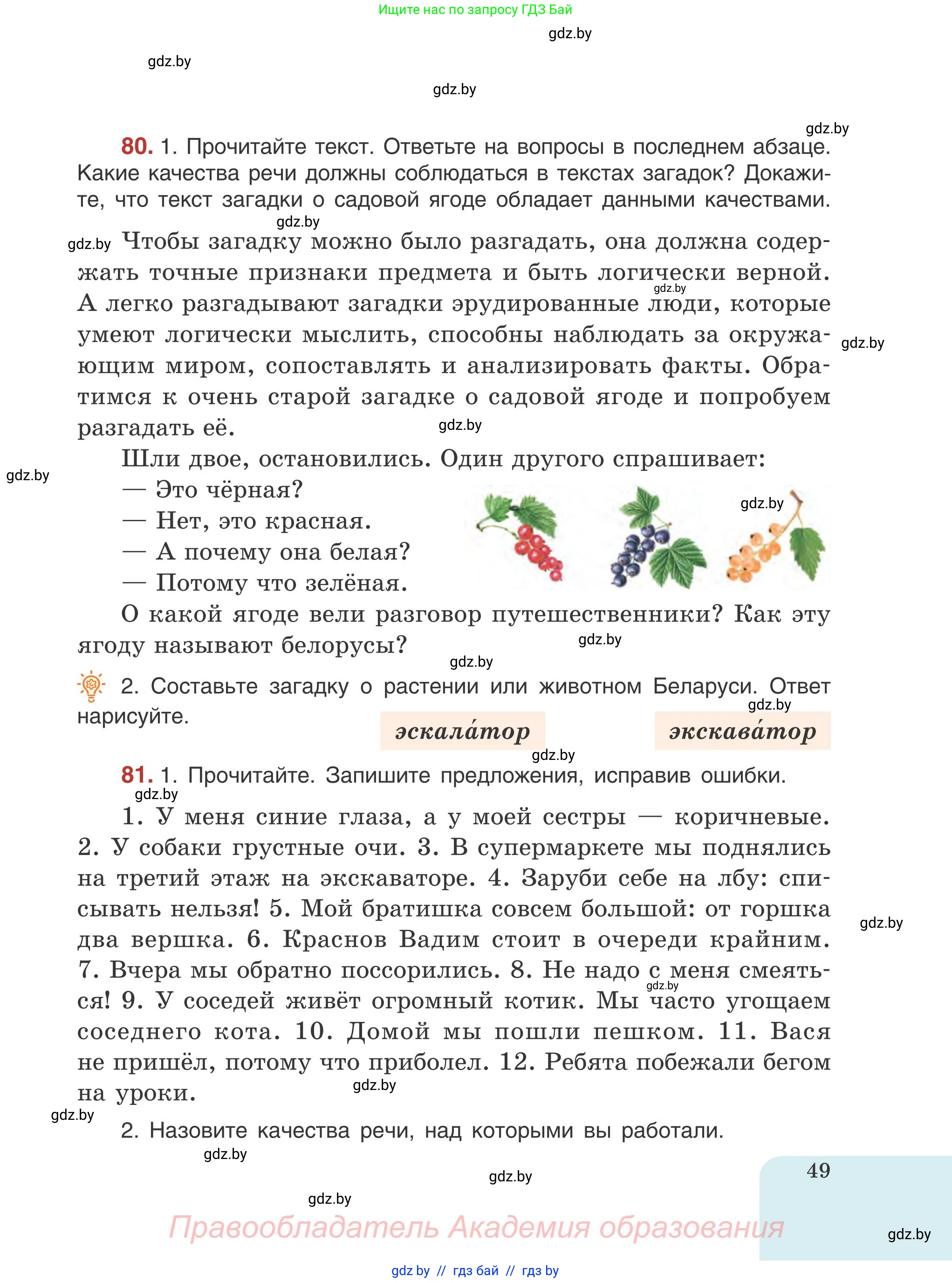 Русский язык, 5 класс Учебник, авторы: Мурина Лариса Александровна, Игнатович Татьяна Владимировна, Жадейко Жанна Фёдоровна, издательство Академия образования, Минск, 2025, голубого цвета, Часть 1, страница 49