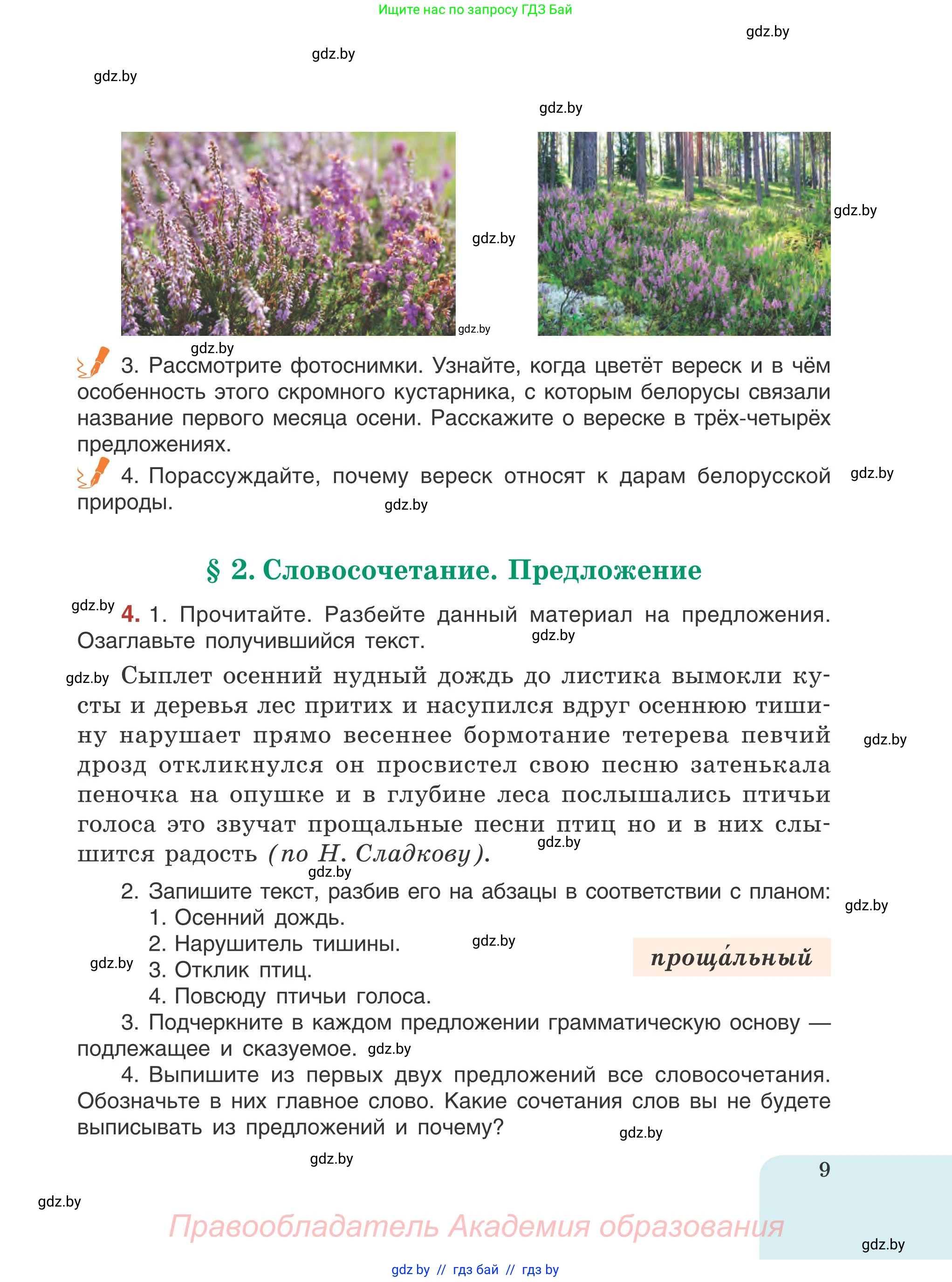 Русский язык, 5 класс Учебник, авторы: Мурина Лариса Александровна, Игнатович Татьяна Владимировна, Жадейко Жанна Фёдоровна, издательство Академия образования, Минск, 2025, голубого цвета, Часть 1, страница 9