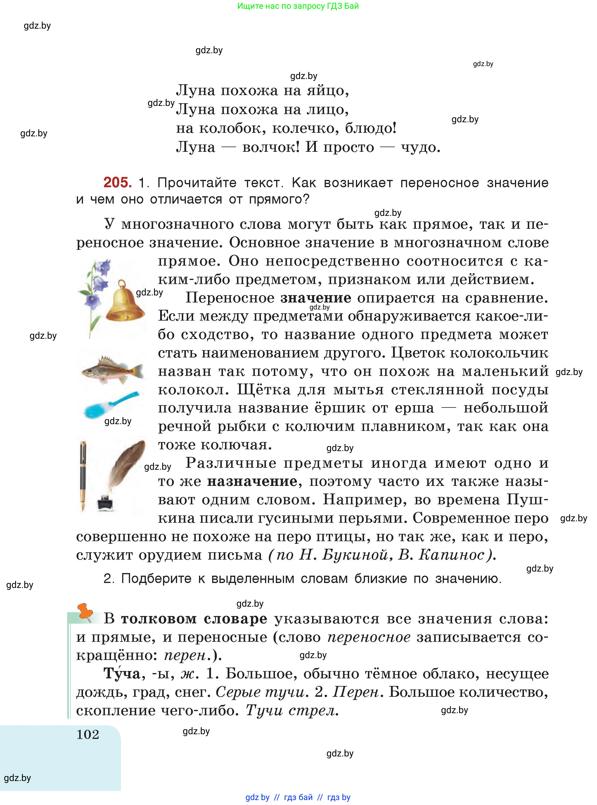 Русский язык, 5 класс Учебник, авторы: Мурина Лариса Александровна, Игнатович Татьяна Владимировна, Жадейко Жанна Фёдоровна, издательство Академия образования, Минск, 2025, голубого цвета, страница 102