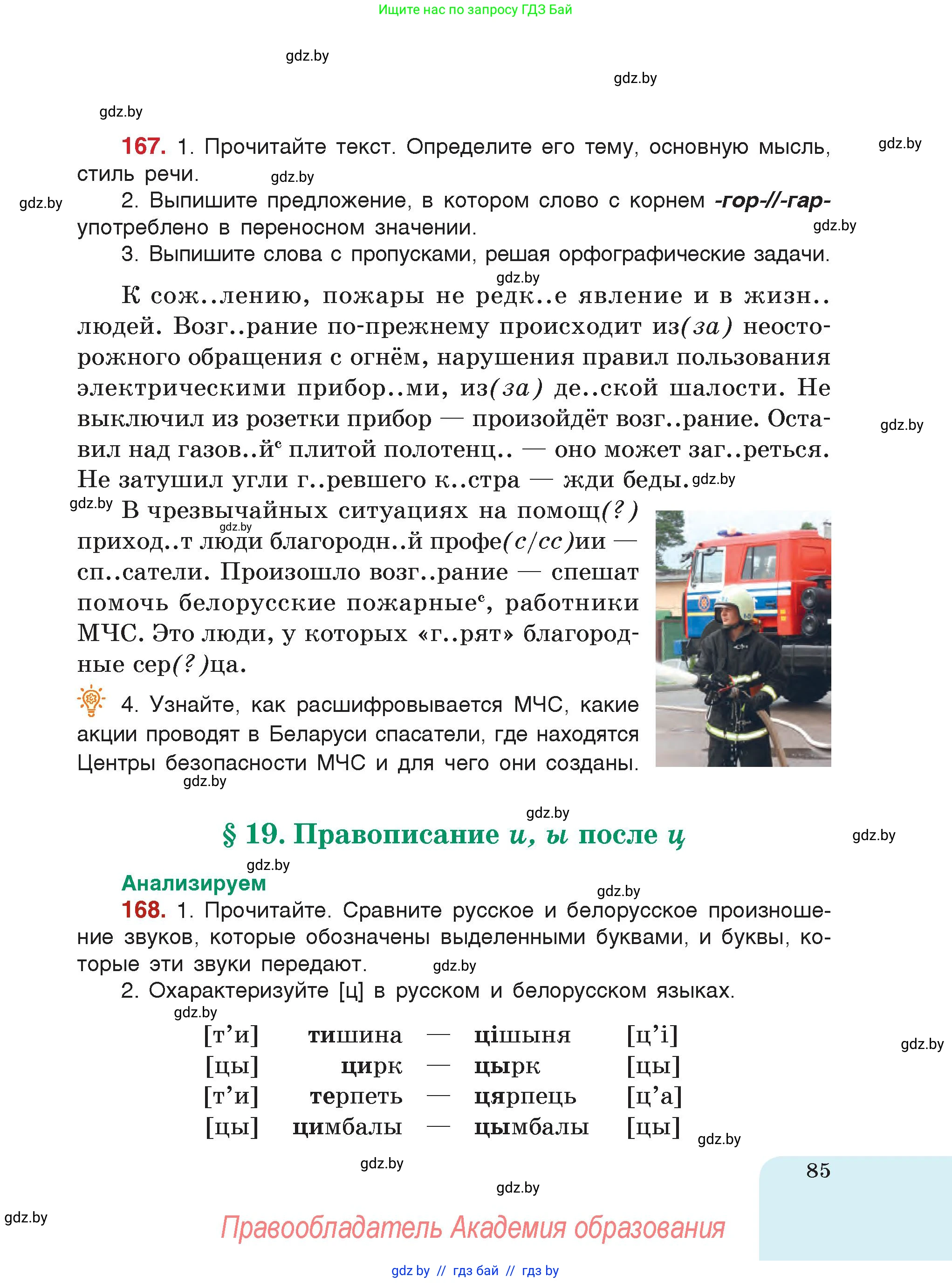 Русский язык, 5 класс Учебник, авторы: Мурина Лариса Александровна, Игнатович Татьяна Владимировна, Жадейко Жанна Фёдоровна, издательство Академия образования, Минск, 2025, голубого цвета, страница 85
