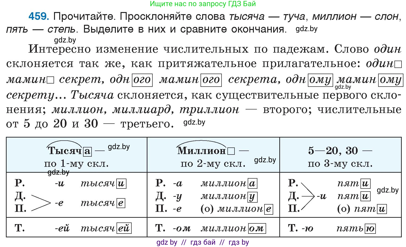 Русский язык, 6 класс Учебник, авторы: Мурина Лариса Александровна, Игнатович Татьяна Владимировна, Жадейко Жанна Фёдоровна, издательство Национальный институт образования, Минск, 2020, страница 203, номер 459, Условие