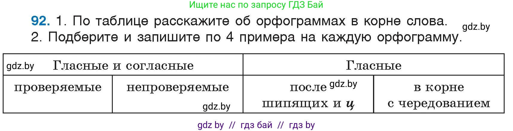 Русский язык, 6 класс Учебник, авторы: Мурина Лариса Александровна, Игнатович Татьяна Владимировна, Жадейко Жанна Фёдоровна, издательство Национальный институт образования, Минск, 2020, страница 49, номер 92, Условие