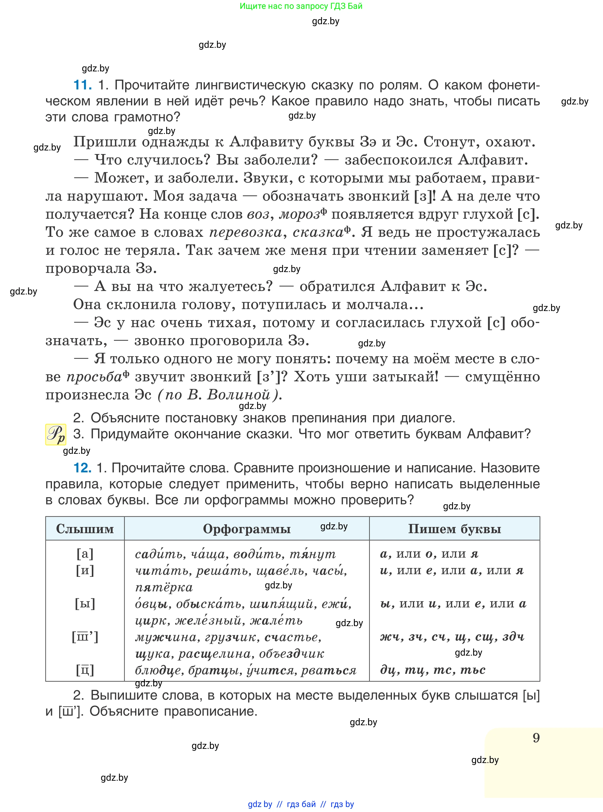 Русский язык, 6 класс Учебник, авторы: Мурина Лариса Александровна, Игнатович Татьяна Владимировна, Жадейко Жанна Фёдоровна, издательство Национальный институт образования, Минск, 2020, страница 9