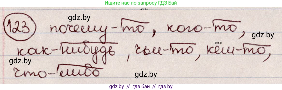 Русский язык, 6 класс Учебник, авторы: Мурина Лариса Александровна, Игнатович Татьяна Владимировна, Жадейко Жанна Фёдоровна, издательство Национальный институт образования, Минск, 2020, страница 61, номер 123, Решение 2