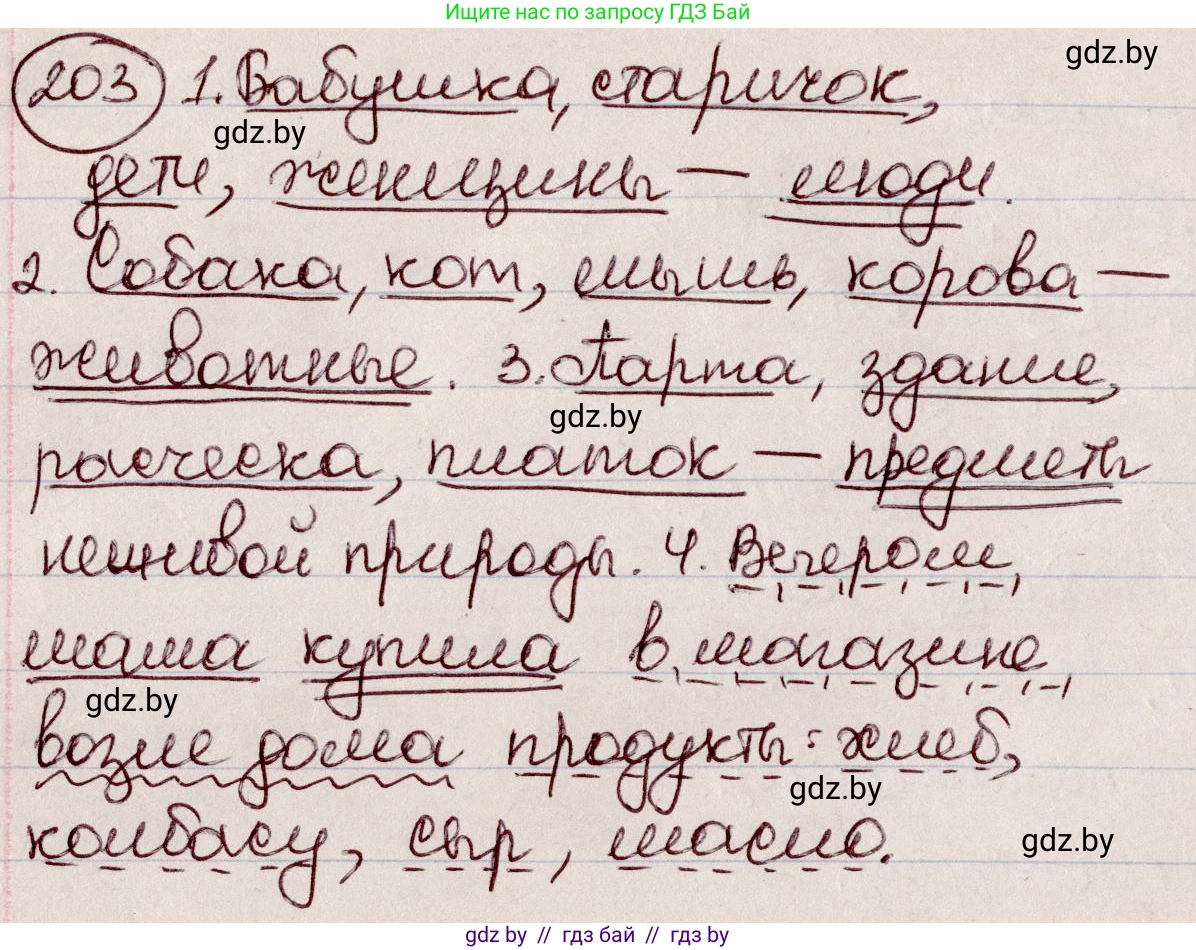 Русский язык, 6 класс Учебник, авторы: Мурина Лариса Александровна, Игнатович Татьяна Владимировна, Жадейко Жанна Фёдоровна, издательство Национальный институт образования, Минск, 2020, страница 97, номер 203, Решение 2