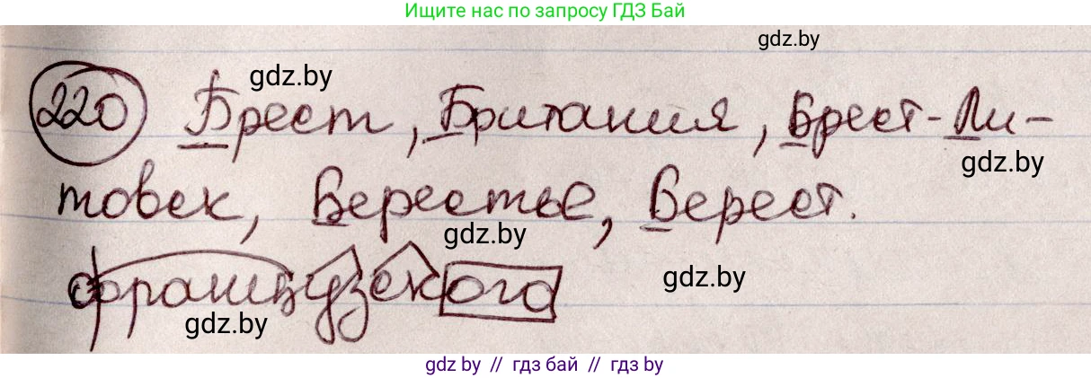 Русский язык, 6 класс Учебник, авторы: Мурина Лариса Александровна, Игнатович Татьяна Владимировна, Жадейко Жанна Фёдоровна, издательство Национальный институт образования, Минск, 2020, страница 106, номер 220, Решение 2