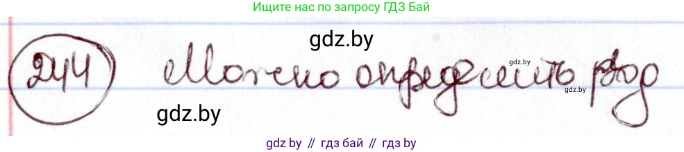 Русский язык, 6 класс Учебник, авторы: Мурина Лариса Александровна, Игнатович Татьяна Владимировна, Жадейко Жанна Фёдоровна, издательство Национальный институт образования, Минск, 2020, страница 116, номер 244, Решение 2