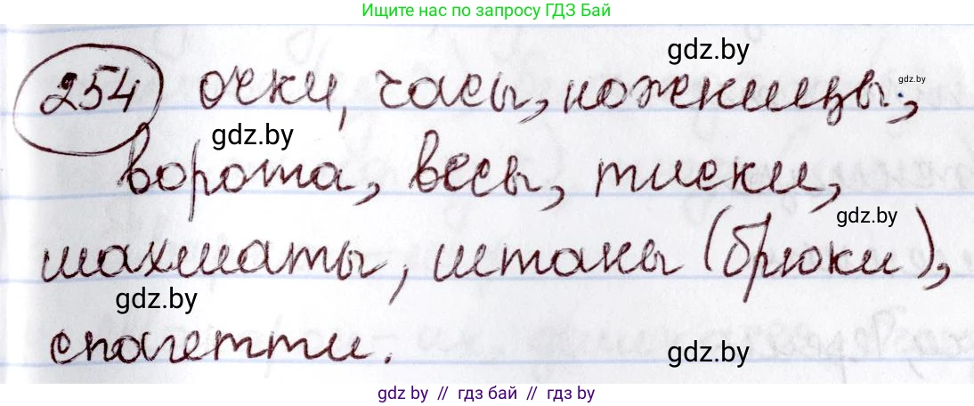 Русский язык, 6 класс Учебник, авторы: Мурина Лариса Александровна, Игнатович Татьяна Владимировна, Жадейко Жанна Фёдоровна, издательство Национальный институт образования, Минск, 2020, страница 121, номер 254, Решение 2