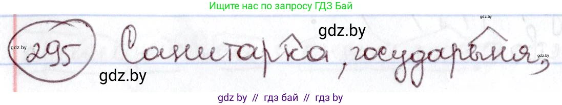 Русский язык, 6 класс Учебник, авторы: Мурина Лариса Александровна, Игнатович Татьяна Владимировна, Жадейко Жанна Фёдоровна, издательство Национальный институт образования, Минск, 2020, страница 141, номер 295, Решение 2