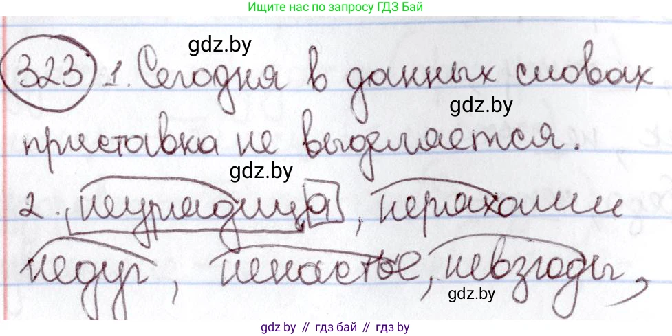Русский язык, 6 класс Учебник, авторы: Мурина Лариса Александровна, Игнатович Татьяна Владимировна, Жадейко Жанна Фёдоровна, издательство Национальный институт образования, Минск, 2020, страница 150, номер 323, Решение 2