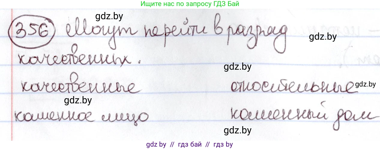Русский язык, 6 класс Учебник, авторы: Мурина Лариса Александровна, Игнатович Татьяна Владимировна, Жадейко Жанна Фёдоровна, издательство Национальный институт образования, Минск, 2020, страница 163, номер 356, Решение 2