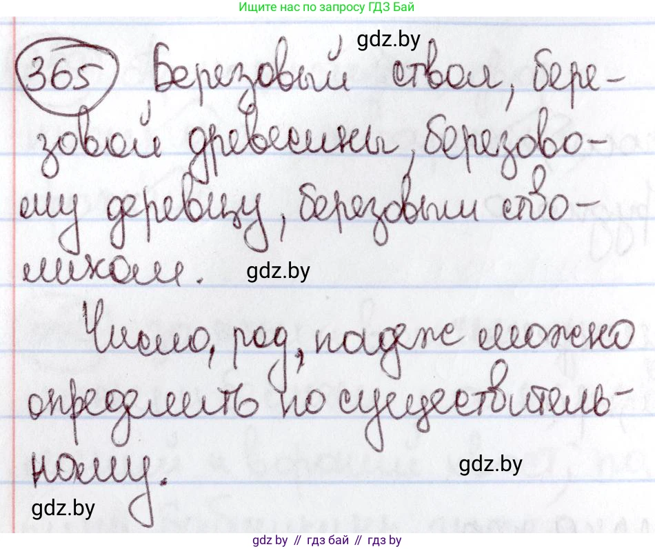 Русский язык, 6 класс Учебник, авторы: Мурина Лариса Александровна, Игнатович Татьяна Владимировна, Жадейко Жанна Фёдоровна, издательство Национальный институт образования, Минск, 2020, страница 167, номер 365, Решение 2
