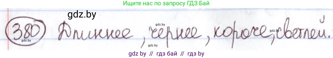 Русский язык, 6 класс Учебник, авторы: Мурина Лариса Александровна, Игнатович Татьяна Владимировна, Жадейко Жанна Фёдоровна, издательство Национальный институт образования, Минск, 2020, страница 172, номер 380, Решение 2