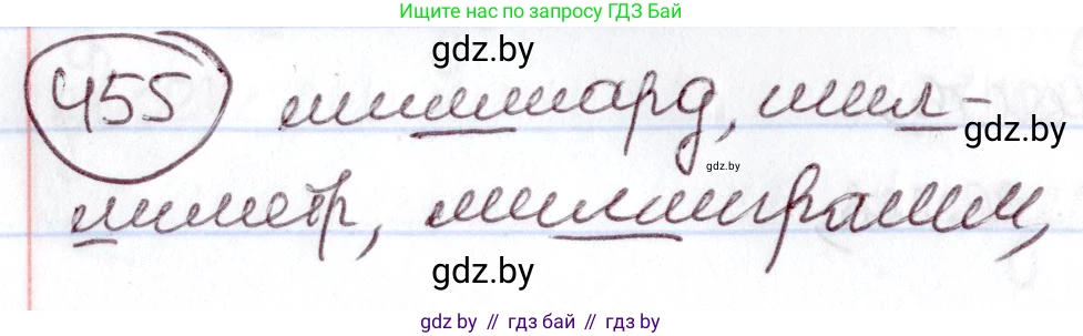 Русский язык, 6 класс Учебник, авторы: Мурина Лариса Александровна, Игнатович Татьяна Владимировна, Жадейко Жанна Фёдоровна, издательство Национальный институт образования, Минск, 2020, страница 202, номер 455, Решение 2