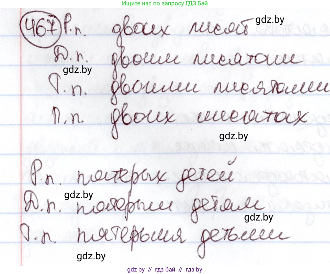 Русский язык, 6 класс Учебник, авторы: Мурина Лариса Александровна, Игнатович Татьяна Владимировна, Жадейко Жанна Фёдоровна, издательство Национальный институт образования, Минск, 2020, страница 206, номер 467, Решение 2