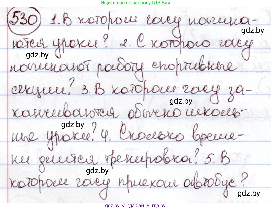 Русский язык, 6 класс Учебник, авторы: Мурина Лариса Александровна, Игнатович Татьяна Владимировна, Жадейко Жанна Фёдоровна, издательство Национальный институт образования, Минск, 2020, страница 224, номер 530, Решение 2