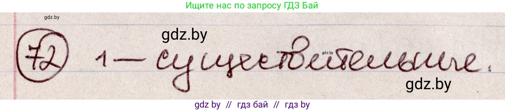 Русский язык, 6 класс Учебник, авторы: Мурина Лариса Александровна, Игнатович Татьяна Владимировна, Жадейко Жанна Фёдоровна, издательство Национальный институт образования, Минск, 2020, страница 40, номер 72, Решение 2