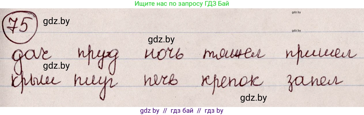 Русский язык, 6 класс Учебник, авторы: Мурина Лариса Александровна, Игнатович Татьяна Владимировна, Жадейко Жанна Фёдоровна, издательство Национальный институт образования, Минск, 2020, страница 42, номер 75, Решение 2