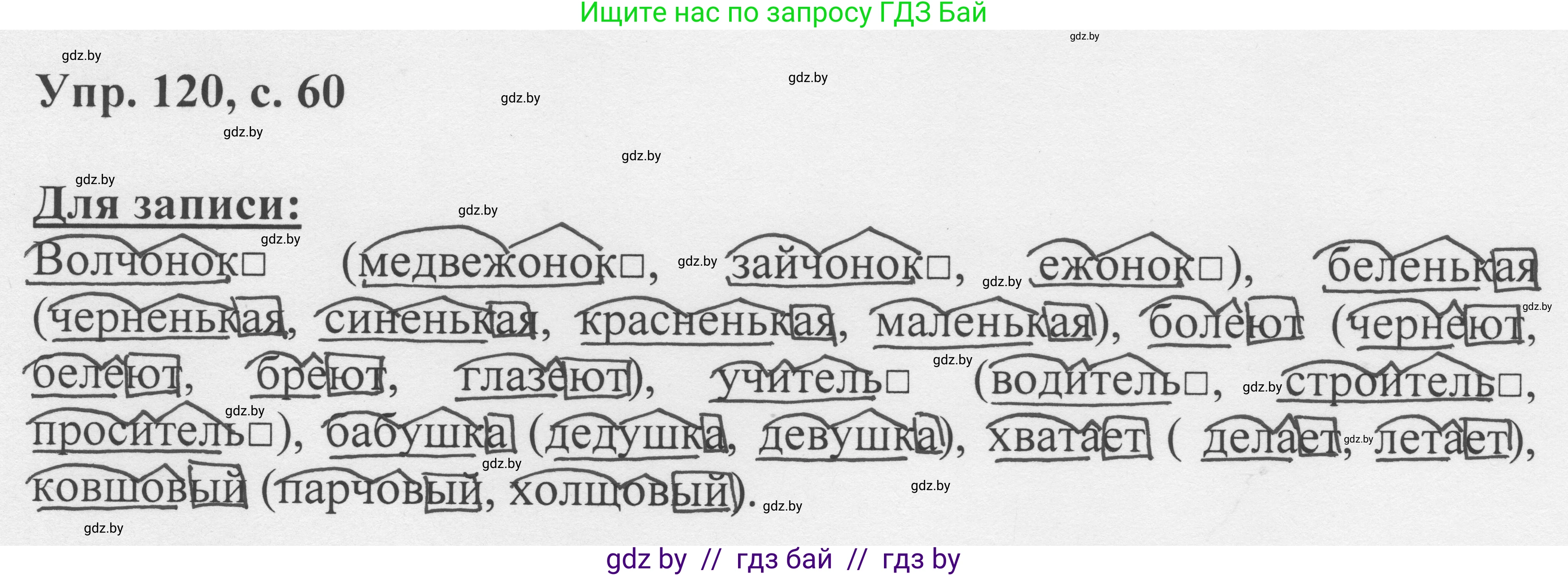 Русский язык, 6 класс Учебник, авторы: Мурина Лариса Александровна, Игнатович Татьяна Владимировна, Жадейко Жанна Фёдоровна, издательство Национальный институт образования, Минск, 2020, страница 60, номер 120, Решение 1