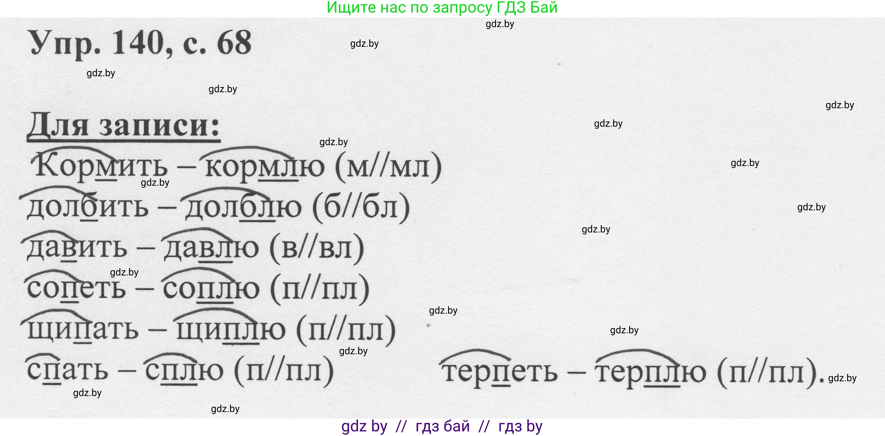 Русский язык, 6 класс Учебник, авторы: Мурина Лариса Александровна, Игнатович Татьяна Владимировна, Жадейко Жанна Фёдоровна, издательство Национальный институт образования, Минск, 2020, страница 68, номер 140, Решение 1