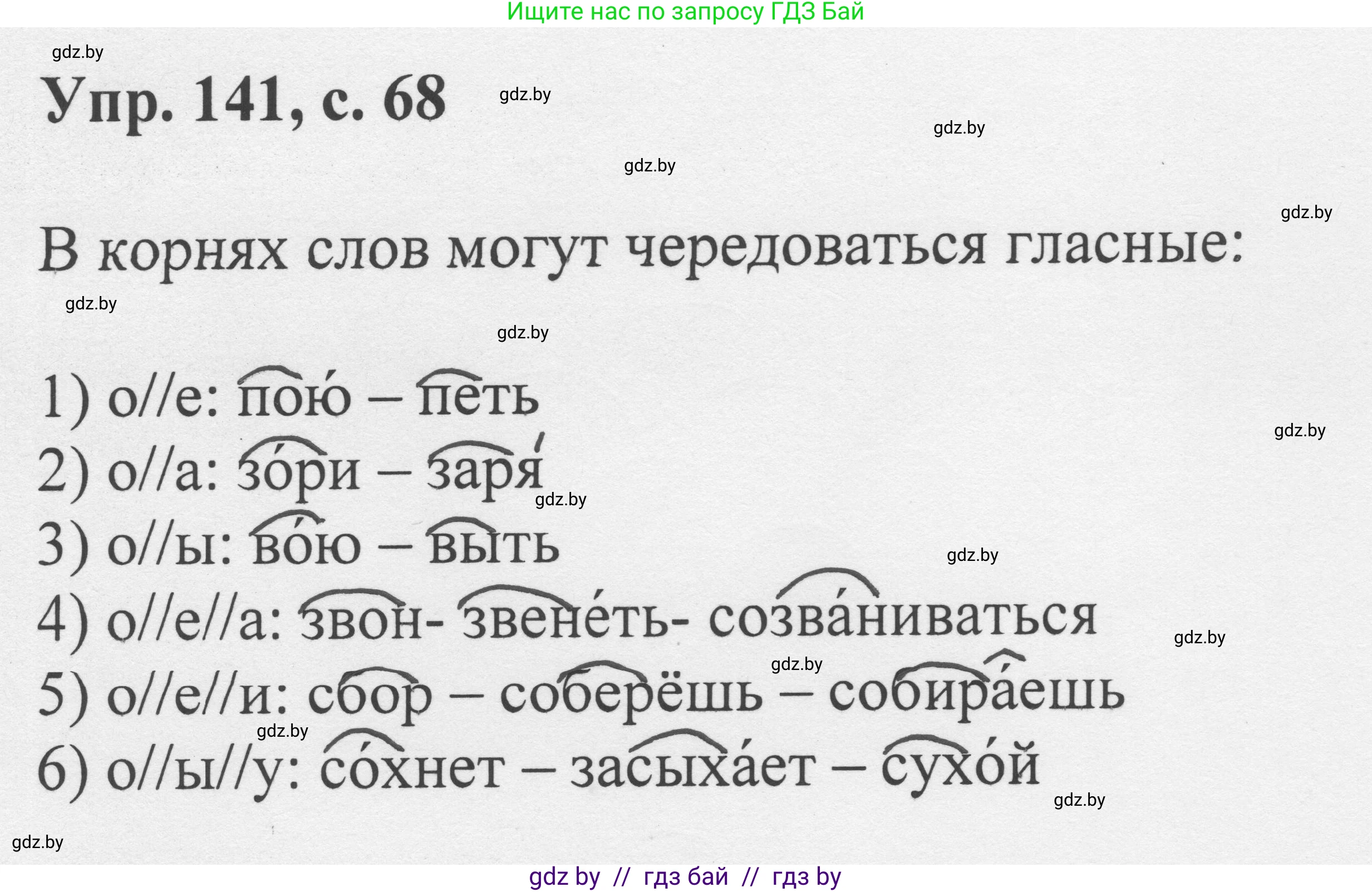 Русский язык, 6 класс Учебник, авторы: Мурина Лариса Александровна, Игнатович Татьяна Владимировна, Жадейко Жанна Фёдоровна, издательство Национальный институт образования, Минск, 2020, страница 68, номер 141, Решение 1