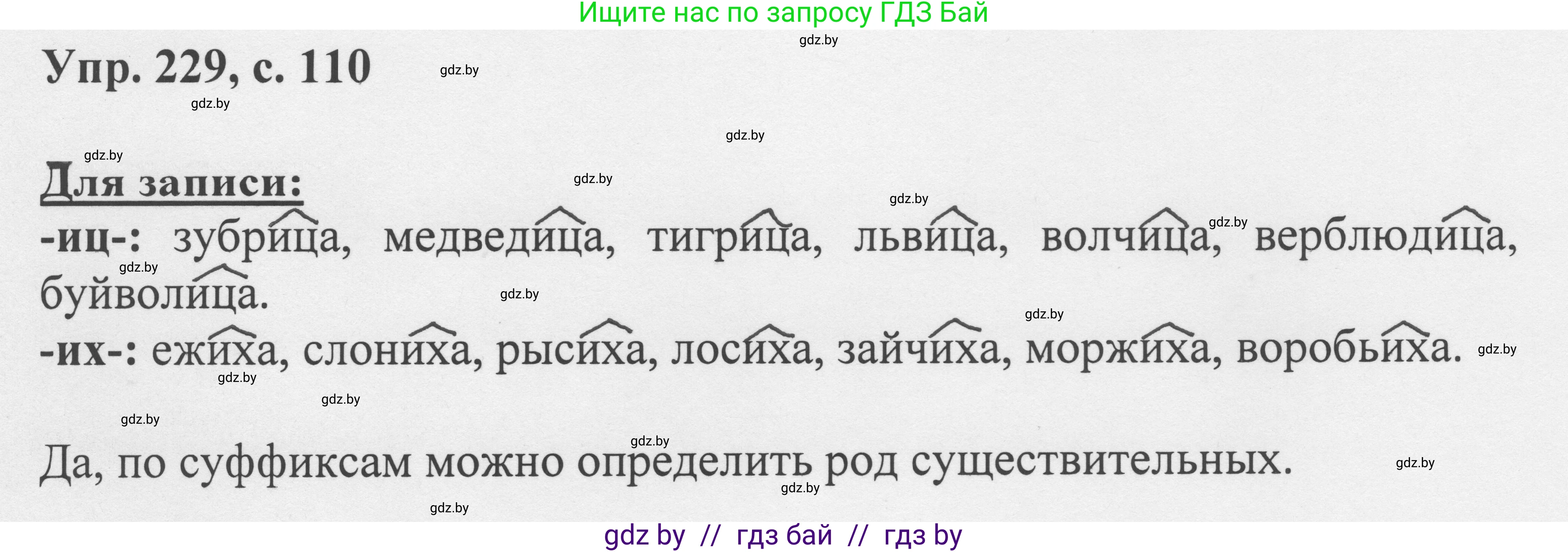 Русский язык, 6 класс Учебник, авторы: Мурина Лариса Александровна, Игнатович Татьяна Владимировна, Жадейко Жанна Фёдоровна, издательство Национальный институт образования, Минск, 2020, страница 110, номер 229, Решение 1
