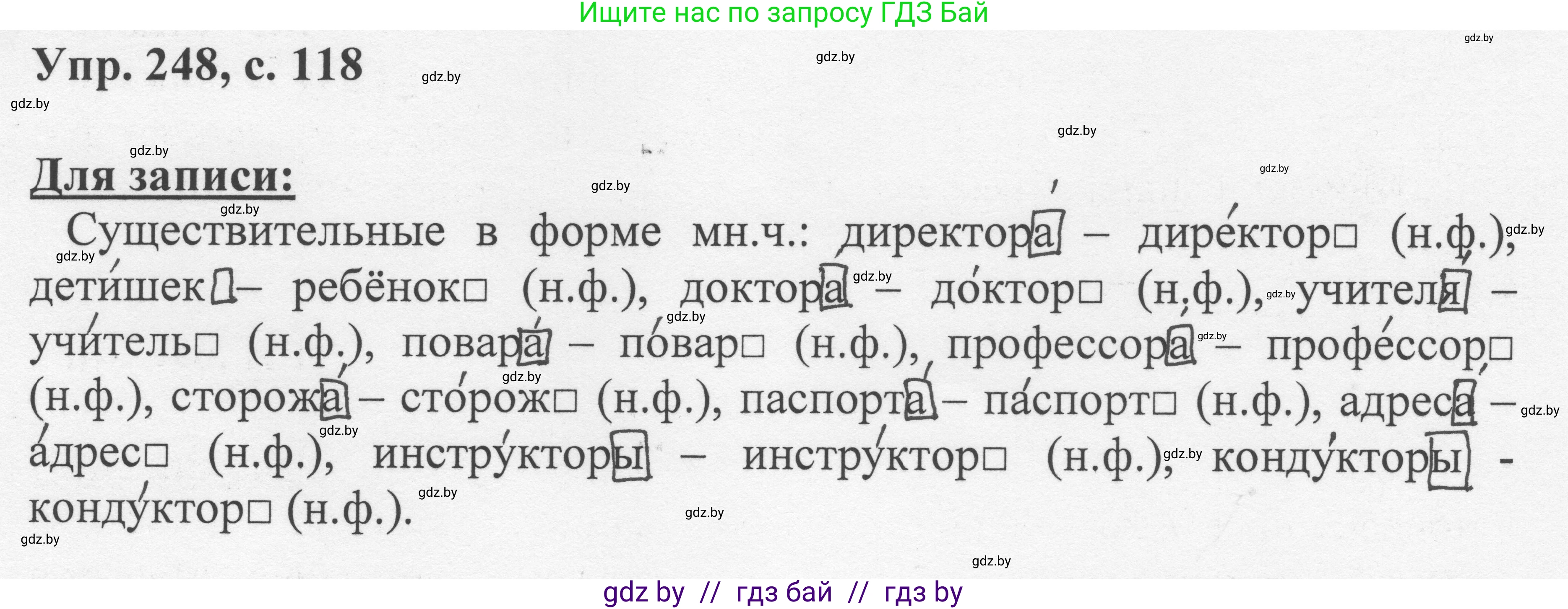 Русский язык, 6 класс Учебник, авторы: Мурина Лариса Александровна, Игнатович Татьяна Владимировна, Жадейко Жанна Фёдоровна, издательство Национальный институт образования, Минск, 2020, страница 118, номер 248, Решение 1