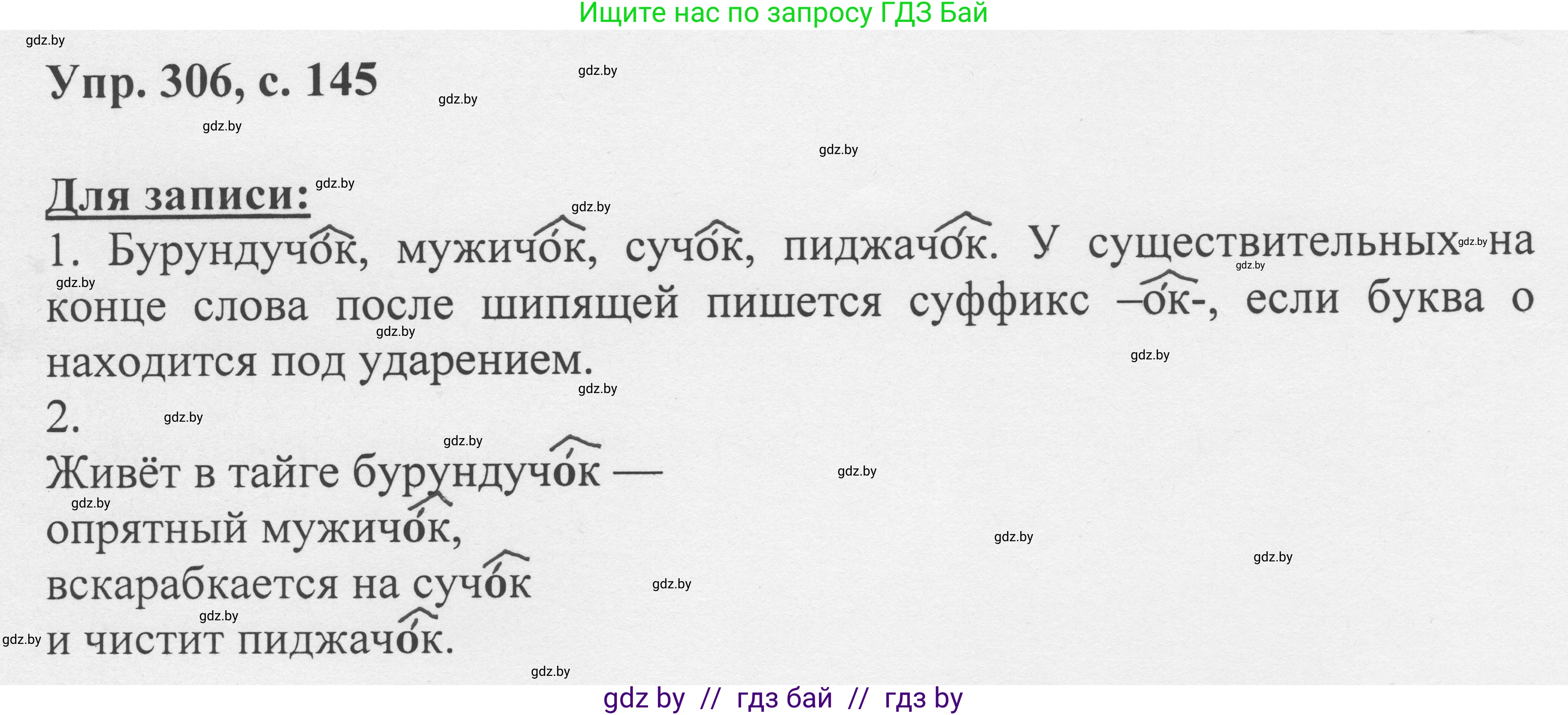 Русский язык, 6 класс Учебник, авторы: Мурина Лариса Александровна, Игнатович Татьяна Владимировна, Жадейко Жанна Фёдоровна, издательство Национальный институт образования, Минск, 2020, страница 145, номер 306, Решение 1