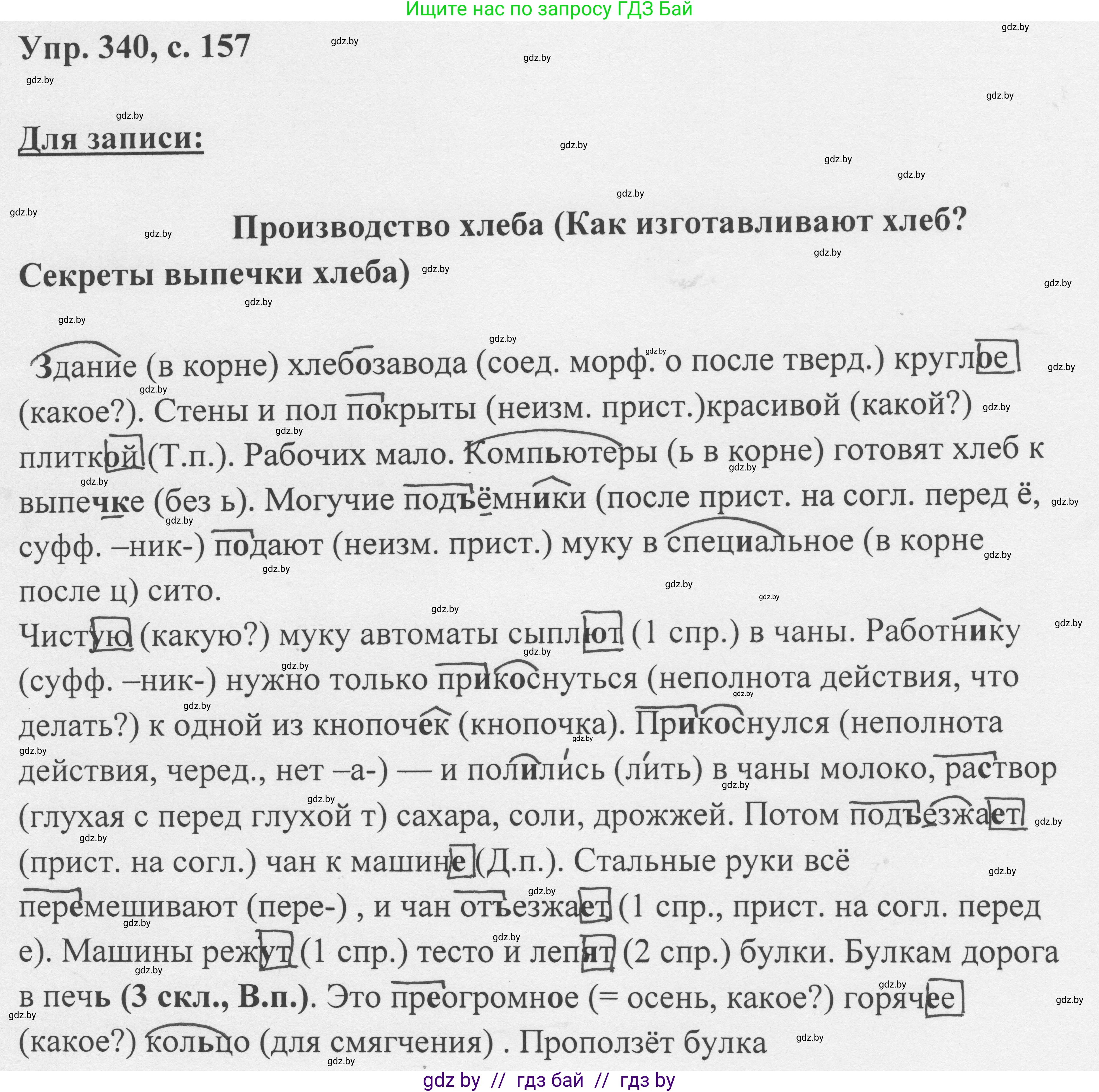 Русский язык, 6 класс Учебник, авторы: Мурина Лариса Александровна, Игнатович Татьяна Владимировна, Жадейко Жанна Фёдоровна, издательство Национальный институт образования, Минск, 2020, страница 157, номер 340, Решение 1