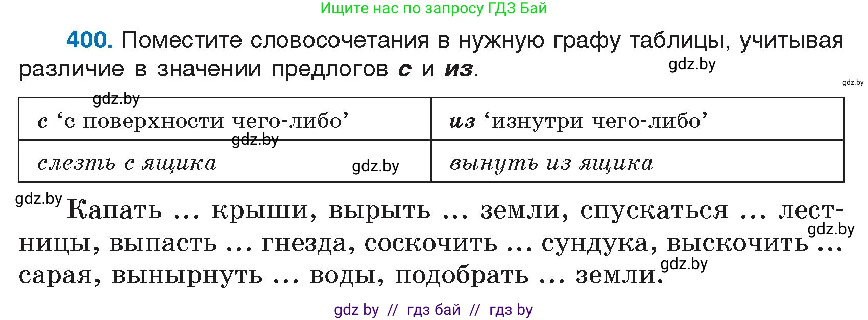 Русский язык, 7 класс Учебник, авторы: Волынец Татьяна Николаевна, Литвинко Франя Михайловна, Долбик Елена Евгеньевна, Таяновская И В, Винник И Р, издательство Национальный институт образования, Минск, 2020, бирюзового цвета, страница 192, номер 400, Условие