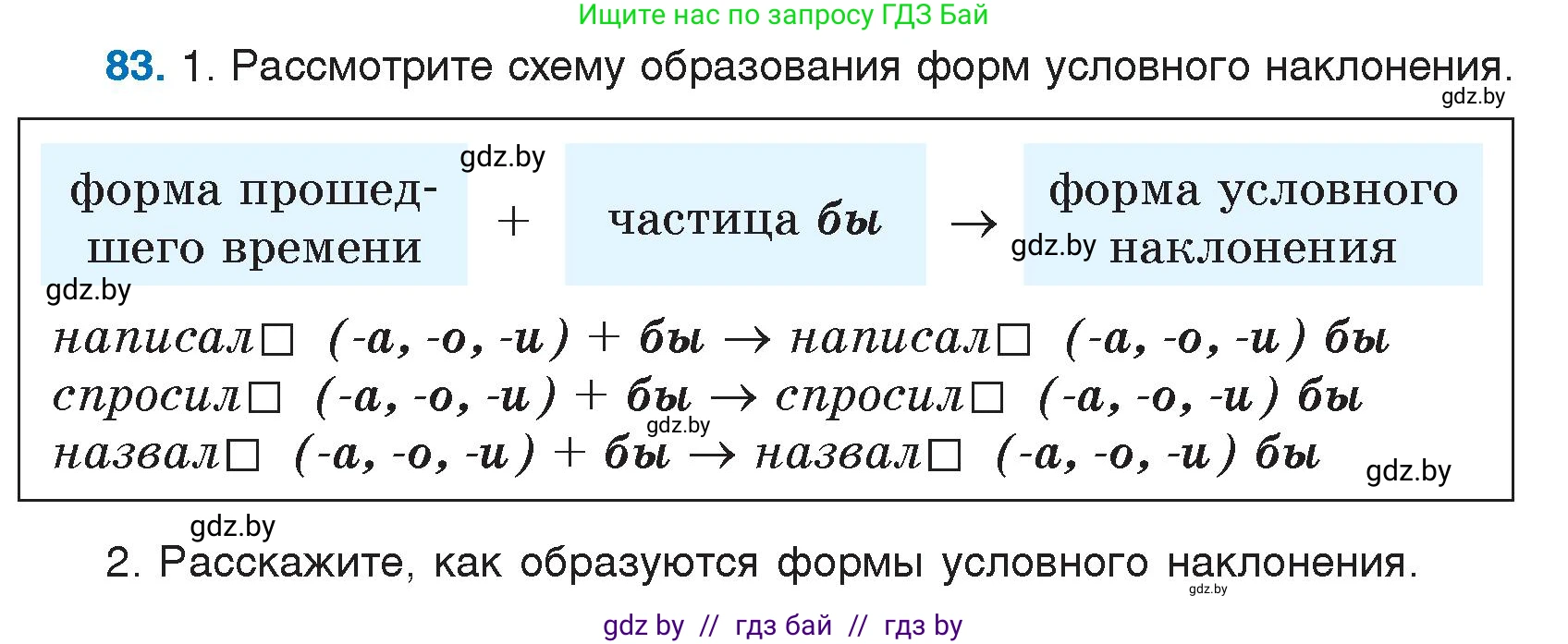Русский язык, 7 класс Учебник, авторы: Волынец Татьяна Николаевна, Литвинко Франя Михайловна, Долбик Елена Евгеньевна, Таяновская И В, Винник И Р, издательство Национальный институт образования, Минск, 2020, бирюзового цвета, страница 48, номер 83, Условие