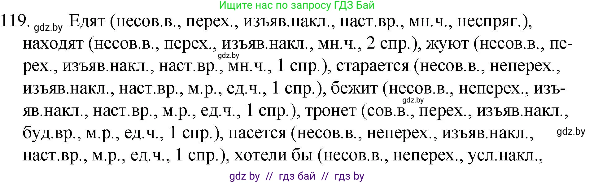 Русский язык, 7 класс Учебник, авторы: Волынец Татьяна Николаевна, Литвинко Франя Михайловна, Долбик Елена Евгеньевна, Таяновская И В, Винник И Р, издательство Национальный институт образования, Минск, 2020, бирюзового цвета, страница 61, номер 119, Решение