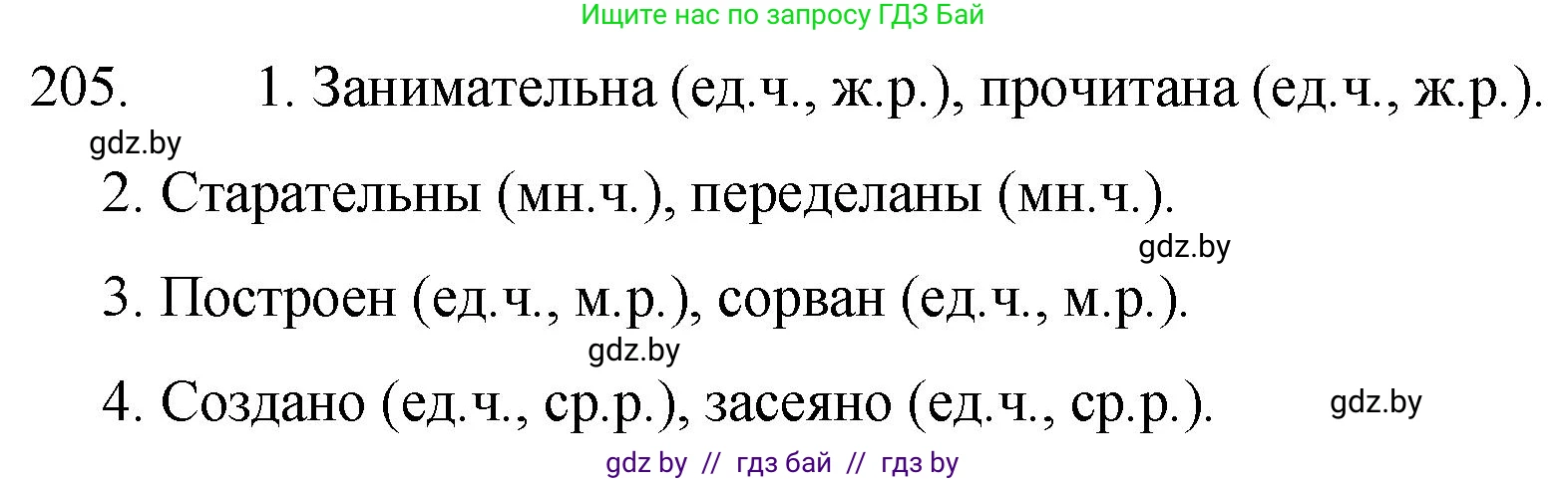 Русский язык, 7 класс Учебник, авторы: Волынец Татьяна Николаевна, Литвинко Франя Михайловна, Долбик Елена Евгеньевна, Таяновская И В, Винник И Р, издательство Национальный институт образования, Минск, 2020, бирюзового цвета, страница 101, номер 205, Решение