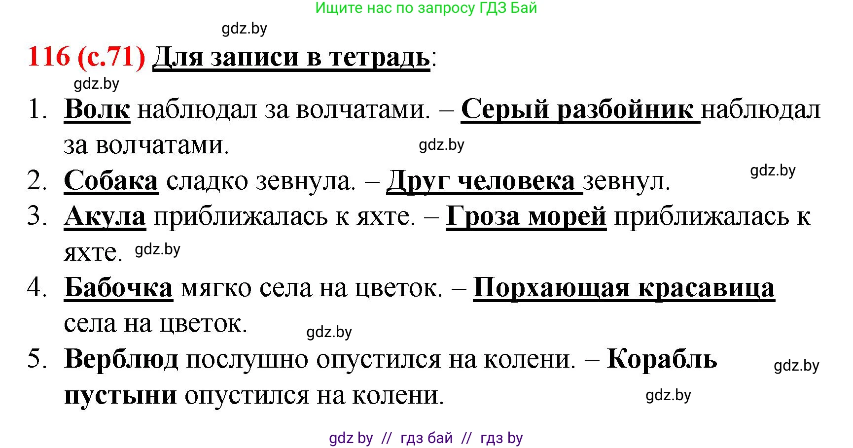 Русский язык, 8 класс Учебник, авторы: Мурина Лариса Александровна, Долбик Елена Евгеньевна, Леонович Валентина Леонидовна, Жадейко Жанна Фёдоровна, издательство Академия образования, Минск, 2024, страница 71, номер 116, Решение