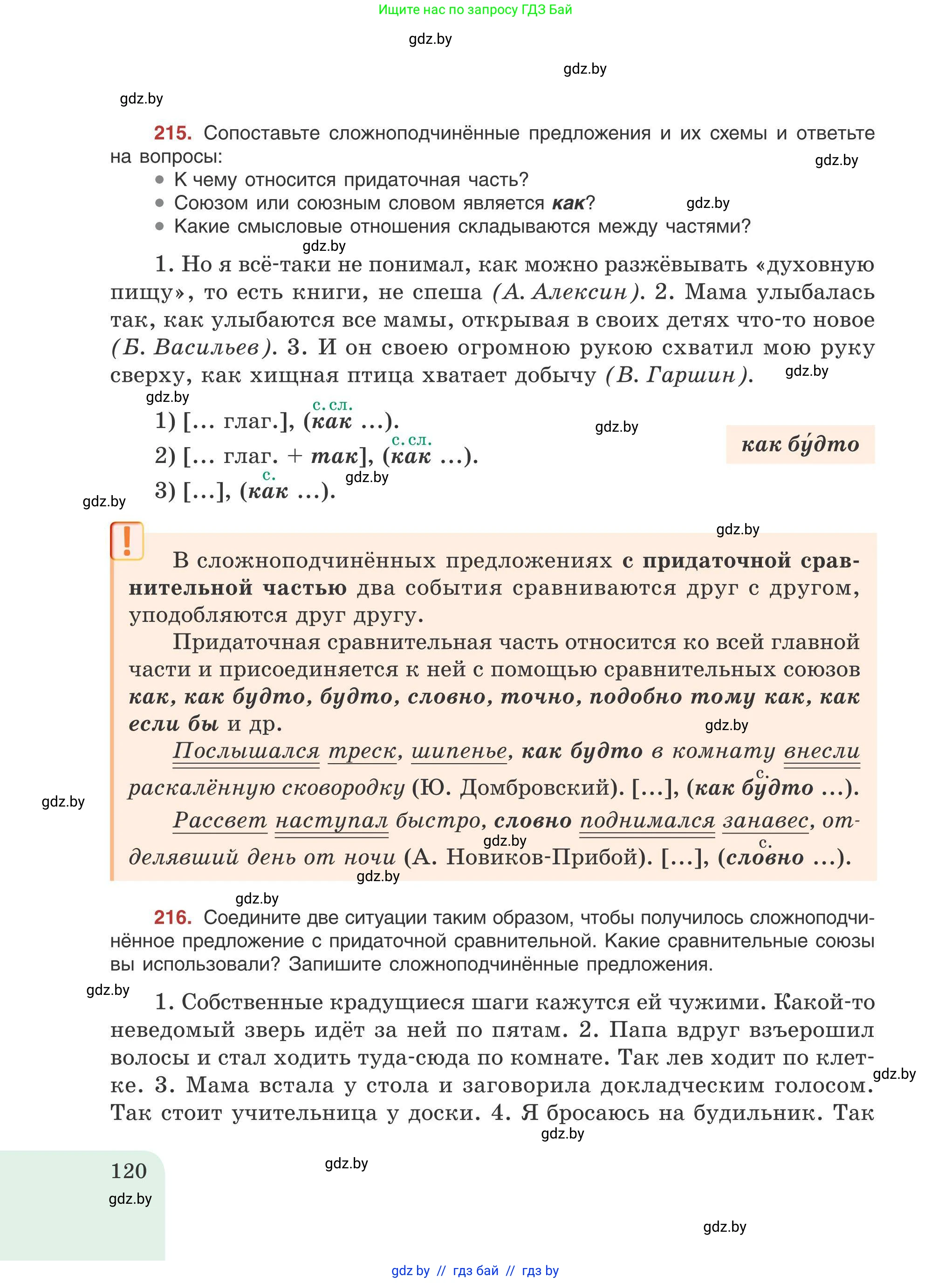 Русский язык, 9 класс Учебник, авторы: Мурина Лариса Александровна, Литвинко Франя Михайловна, Долбик Елена Евгеньевна, Пипченко Н М, Германович С Ф, Таяновская И В, издательство Академия образования, Минск, 2025, страница 120