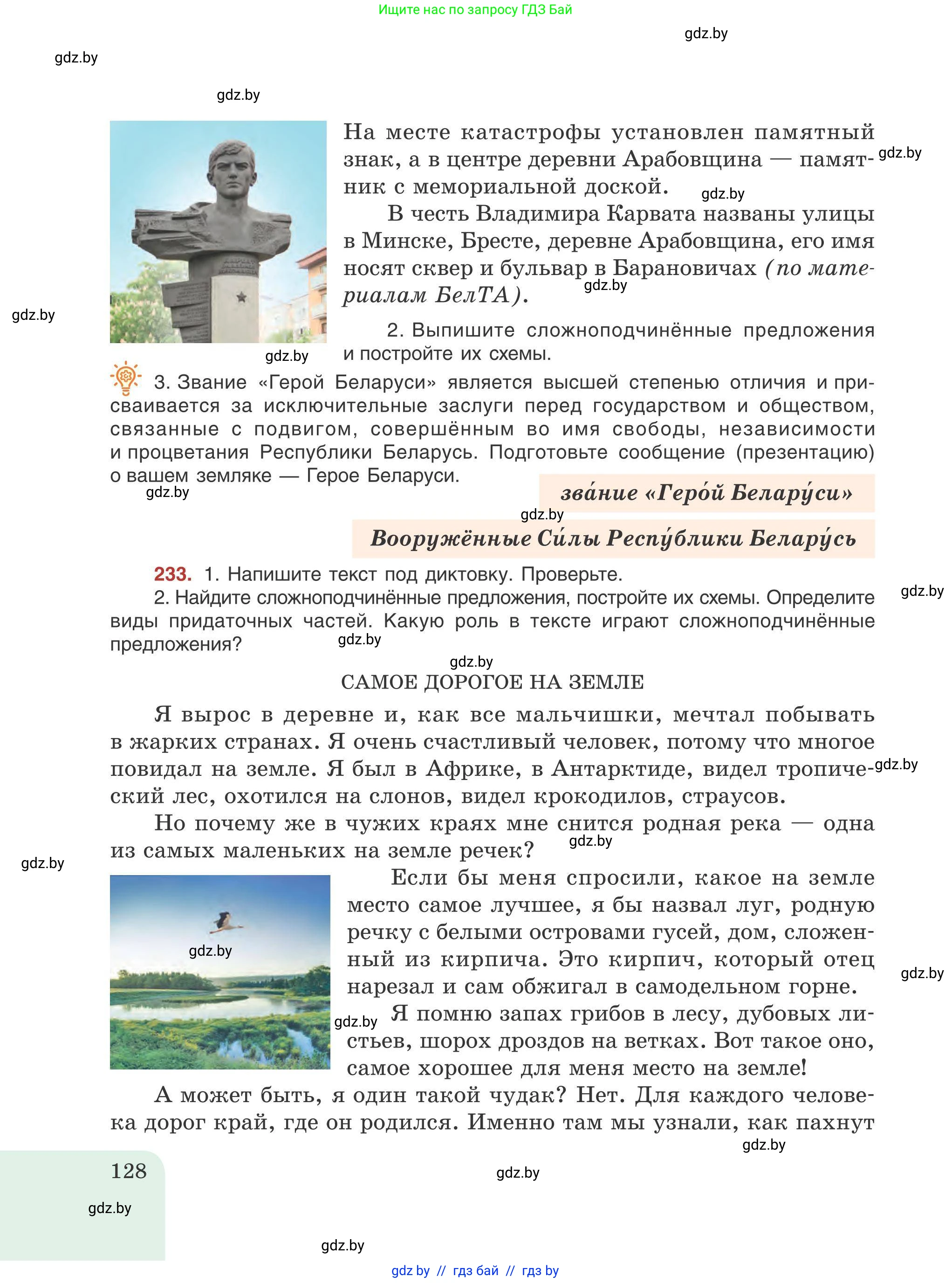 Русский язык, 9 класс Учебник, авторы: Мурина Лариса Александровна, Литвинко Франя Михайловна, Долбик Елена Евгеньевна, Пипченко Н М, Германович С Ф, Таяновская И В, издательство Академия образования, Минск, 2025, страница 128